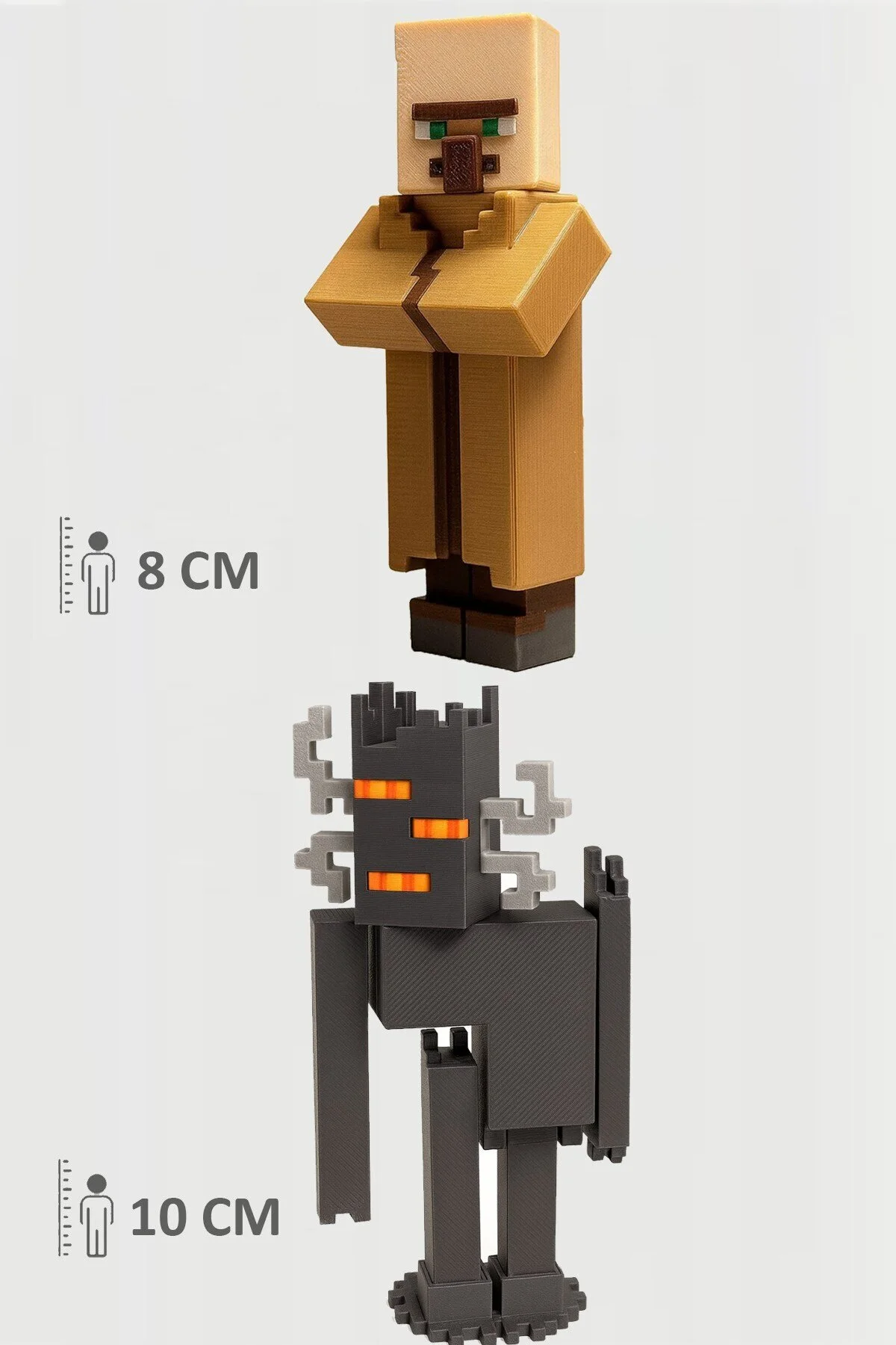 اسباب بازی های فیگور دیگر MINECRAFT VILLAGER AND CREAKING SQUEAK SET MOVABLE JOINTED FIGUR FigürDizayn