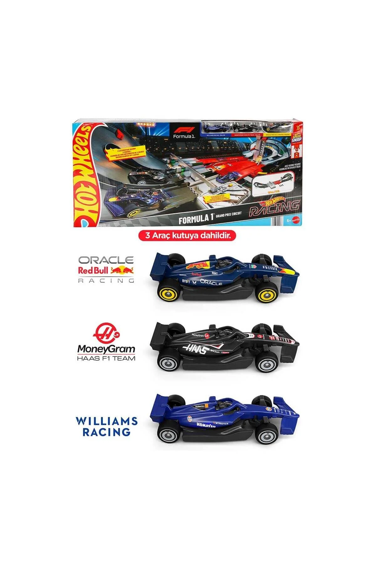 ماشین اسباب بازی F1 HERO RACEWAY JDY16 اورجینال HOT WHEELS