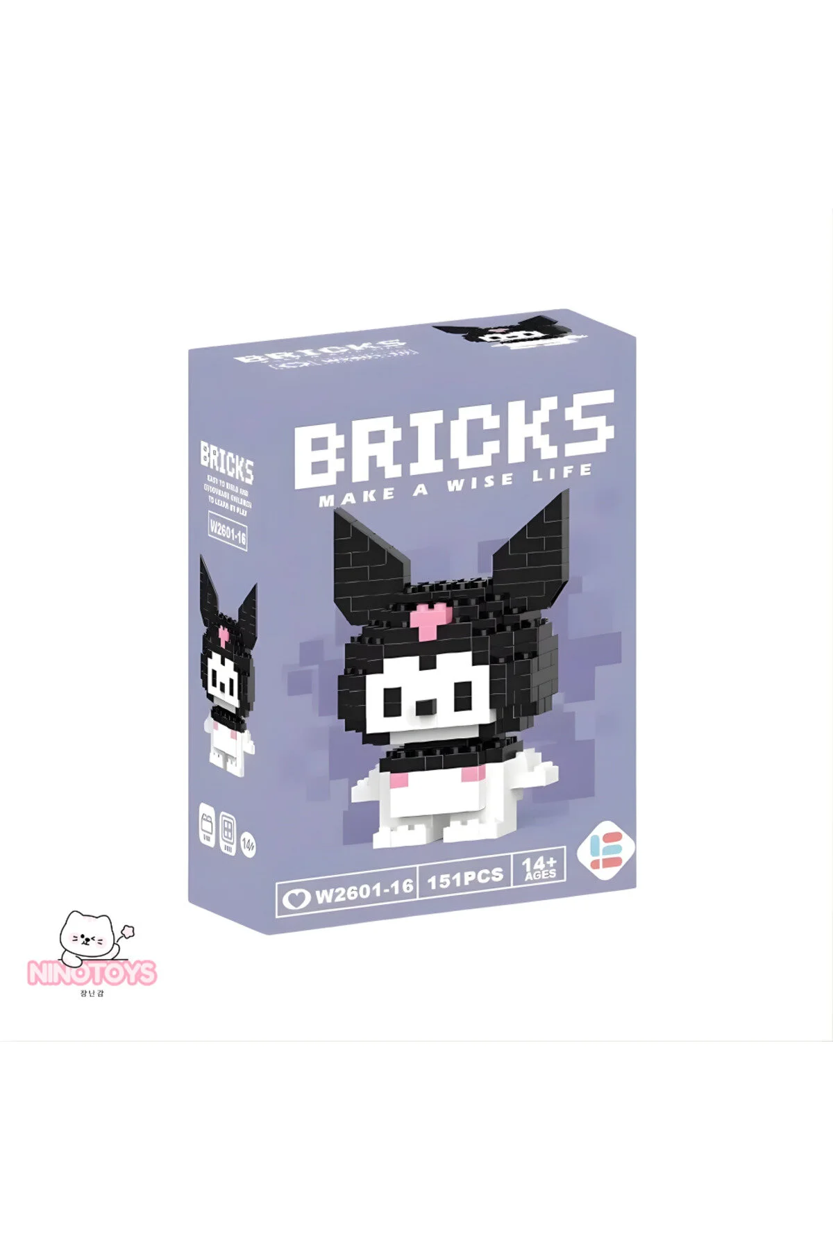 پازل سه بعدی BRICKS CUTE CHARACTERS 3D PUZZLE KUROMI NinoToys