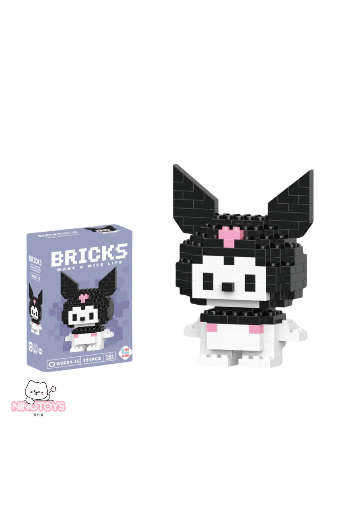 پازل سه بعدی BRICKS CUTE CHARACTERS 3D PUZZLE KUROMI NinoToys