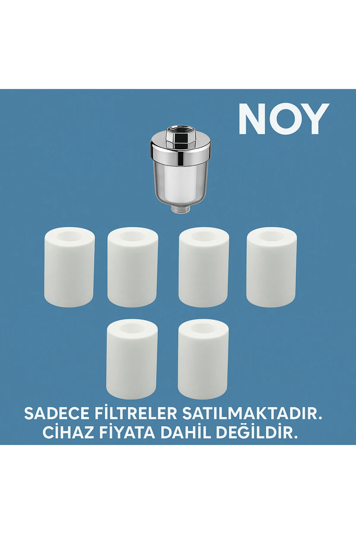 سیستم دوش 6 کارتریج یدکی برای فیلتر سر | مجموعه پاک کننده رسوب آهک کلر تصفیه آب NOY