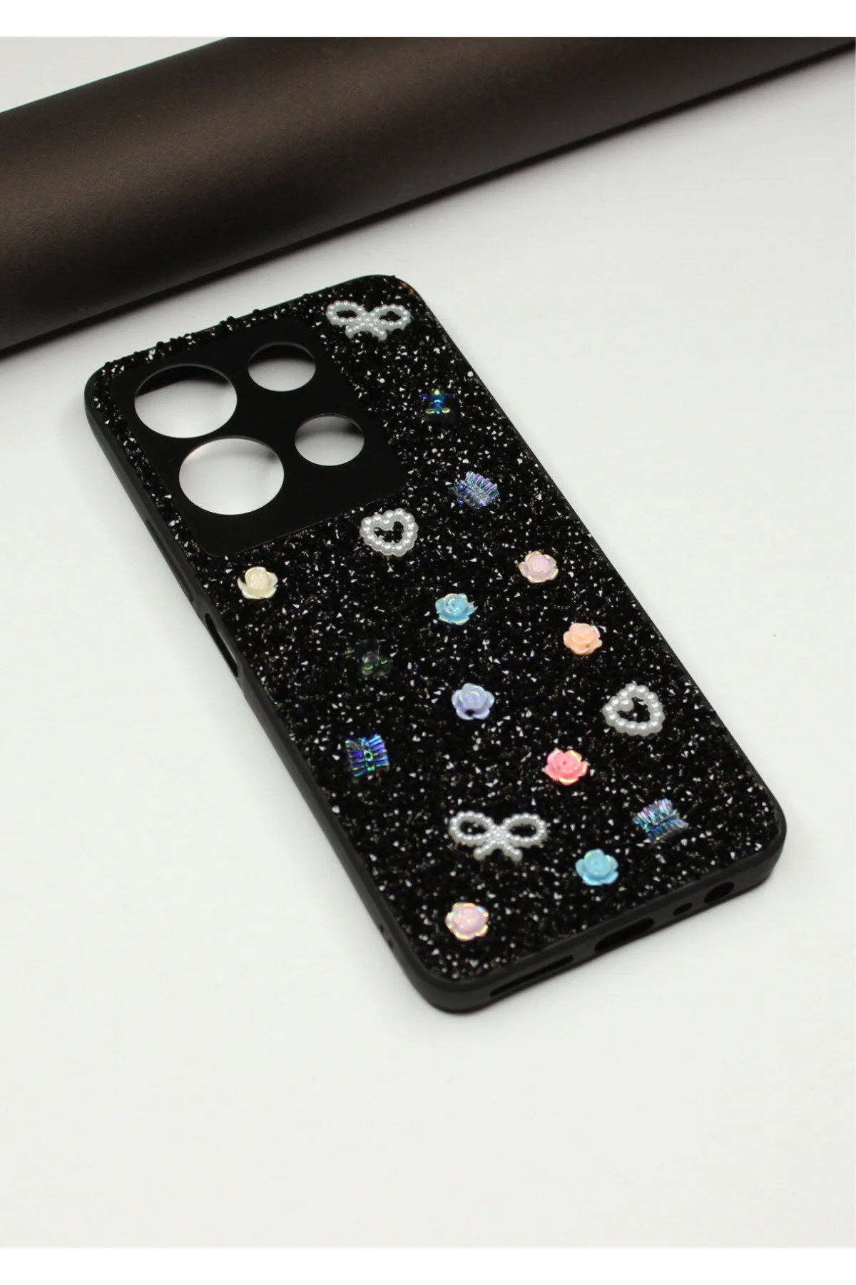 کاور و قاب سیلیکونی طرح رز INFINIX NOTE 30 STONE CASE foxpower