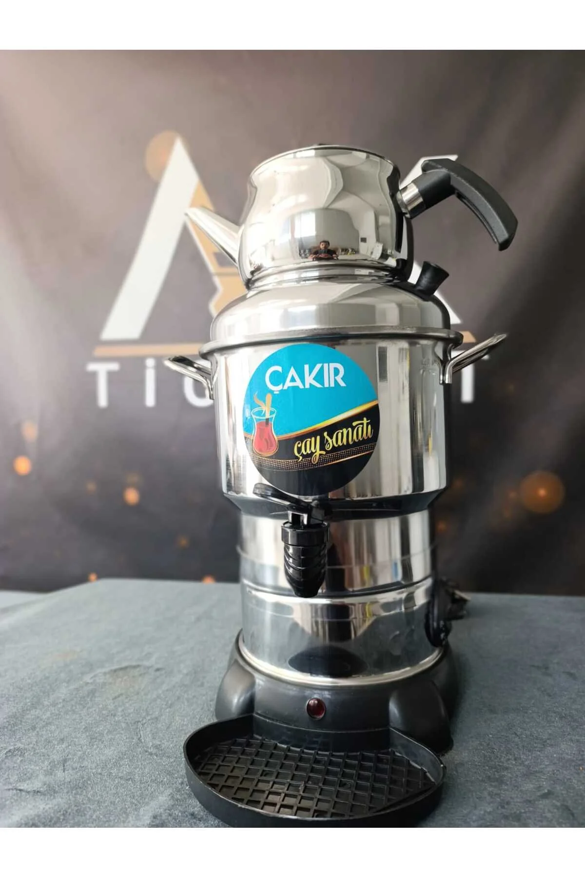 چای ساز سماور آشپزخانه 4.5 لیتری چاکیر اقتصادی استیل اورجینال çakır çelik