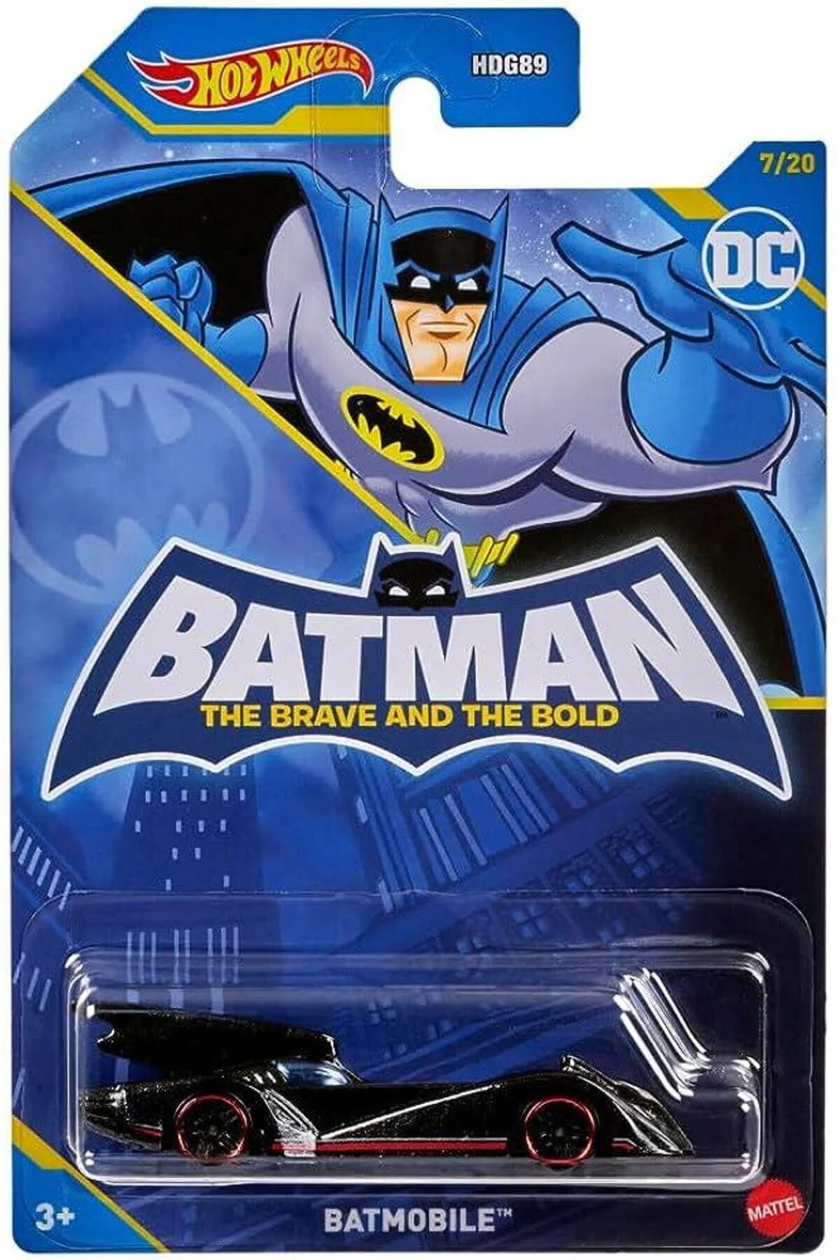 ماشین اسباب بازی HOT WHEELS BATMAN SINGLE VEHICLES BATMOBILE HLK61 Mattel