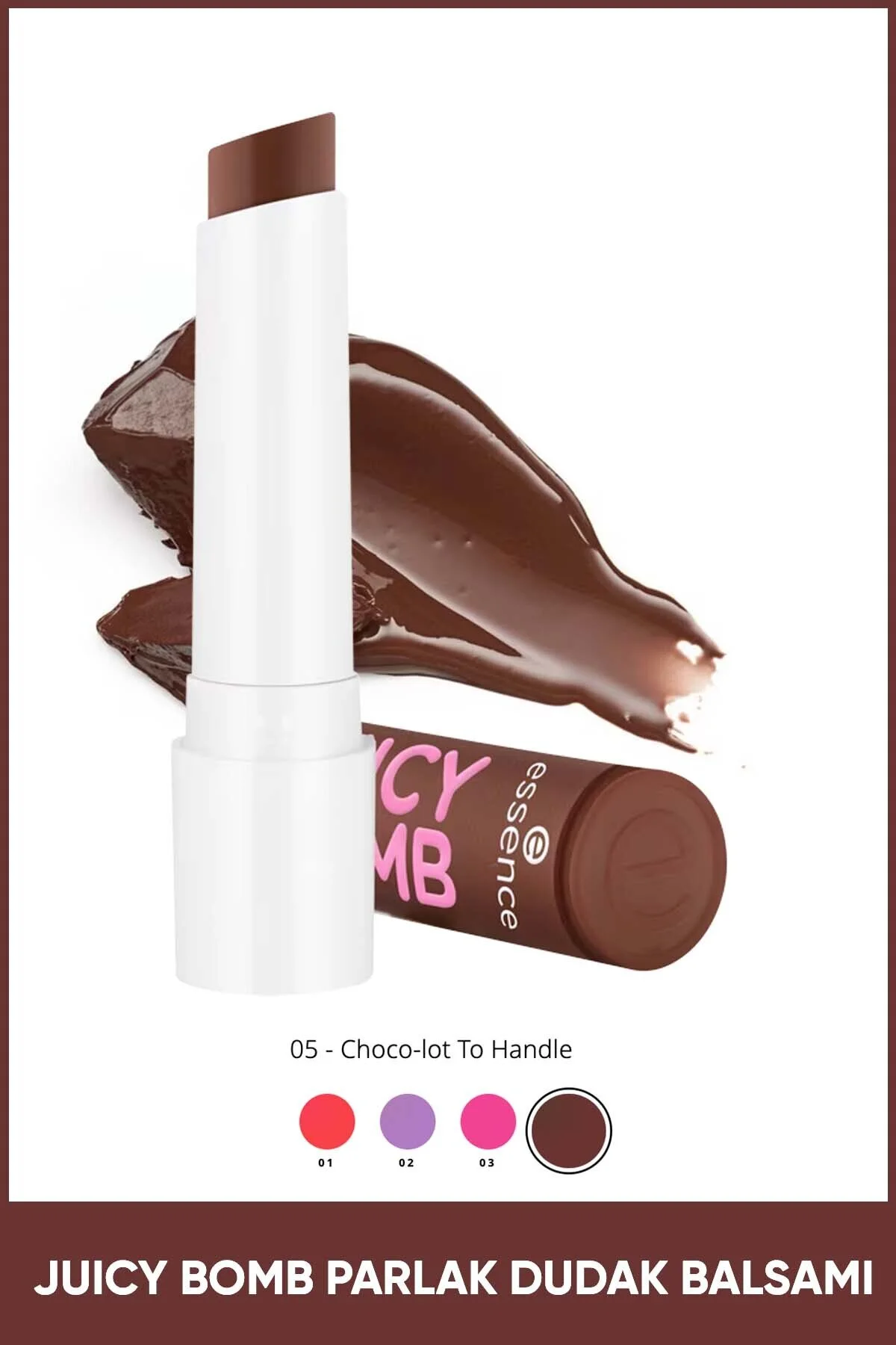 براق کننده لب JUICY BOMB شماره 05 با رنگ بژ و خاصیت مرطوب کنندگی اسنس Essence