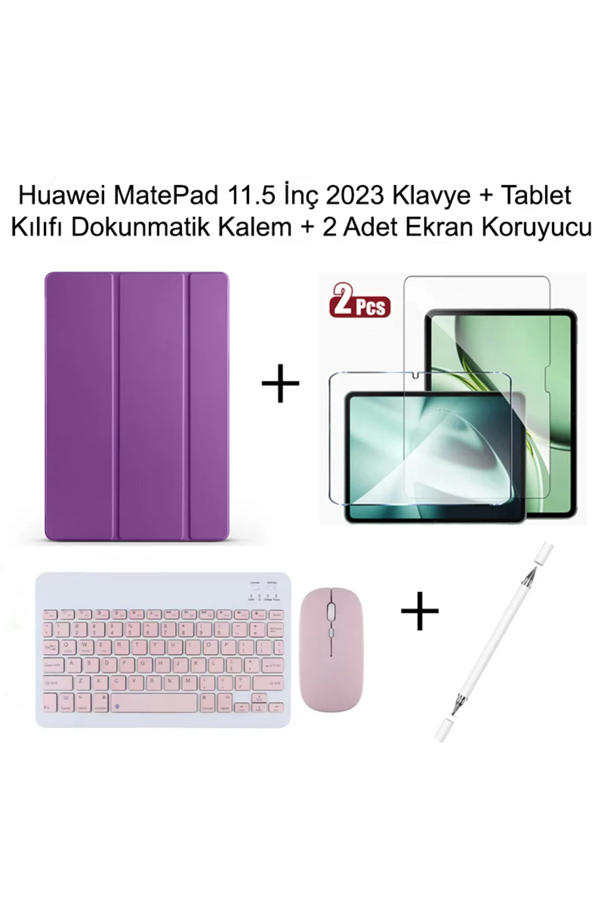 کاور تبلت قاب 11.5 اینچی HUAWEI MATEPAD با پایه قلم لمسی صفحه کلید و ماوس Yesnıce