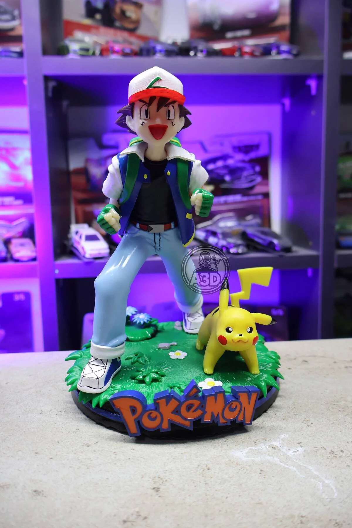 فیگور POKEMON ASH KETCHUM و PIKACHU FIGURE از ترکیه ATÖLYE3D