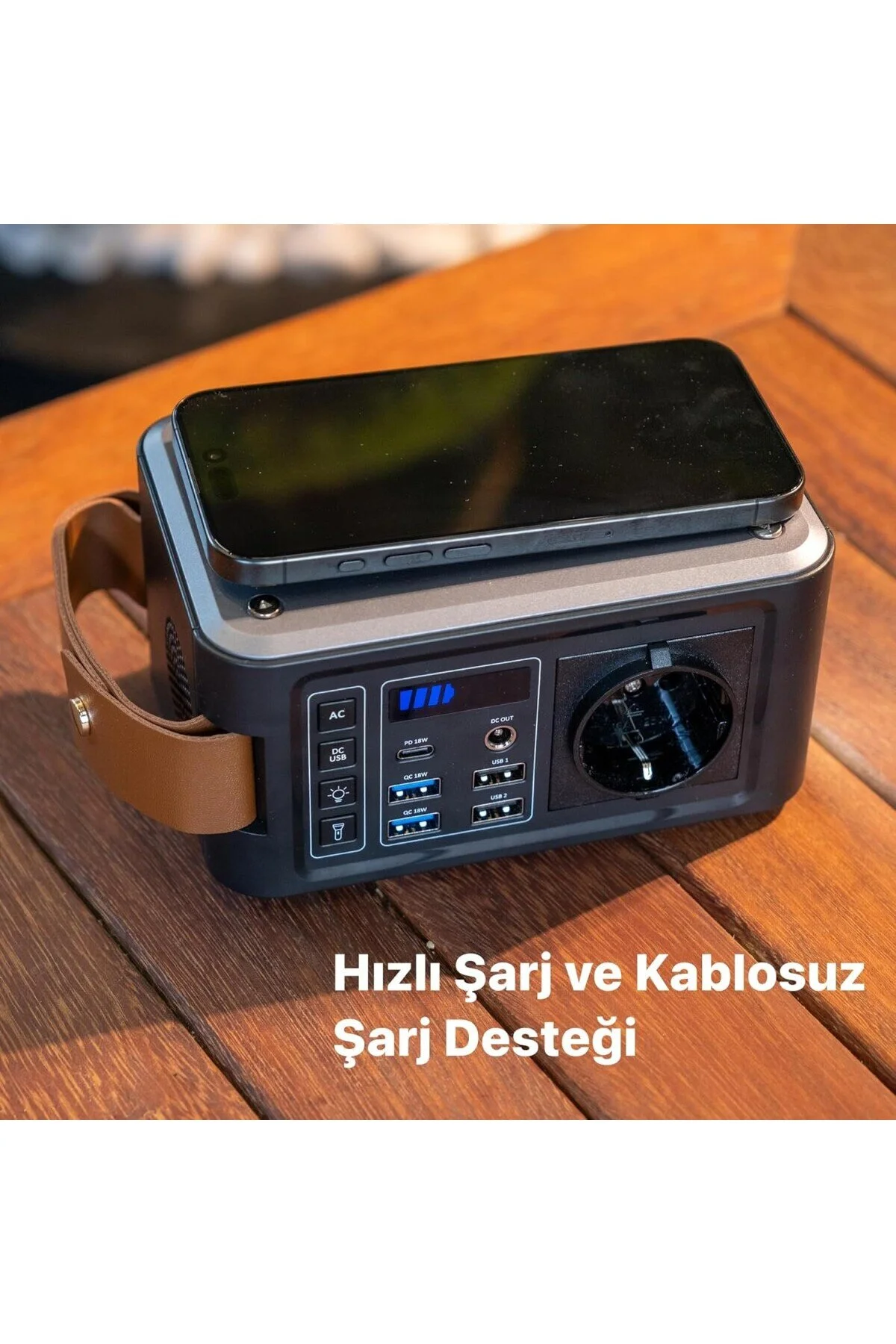 پاوربانک میز شارژ سریع شارژر بی سیم نیروگاه قابل حمل با پنل خورشیدی اورجینال AyrStore
