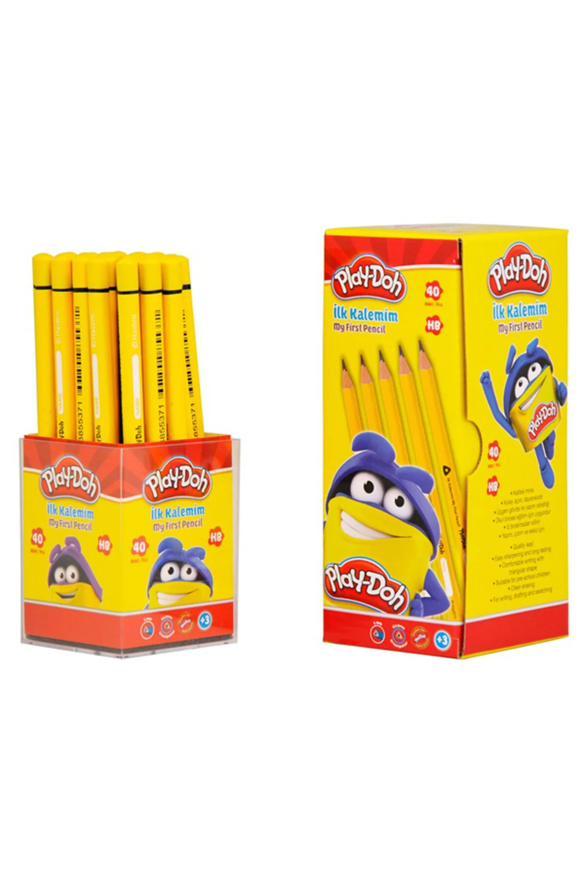 مداد سیاه PLAY DOH PENCIL FIRST TRIANGLE JUMBO K001 40 PKT Hasbro