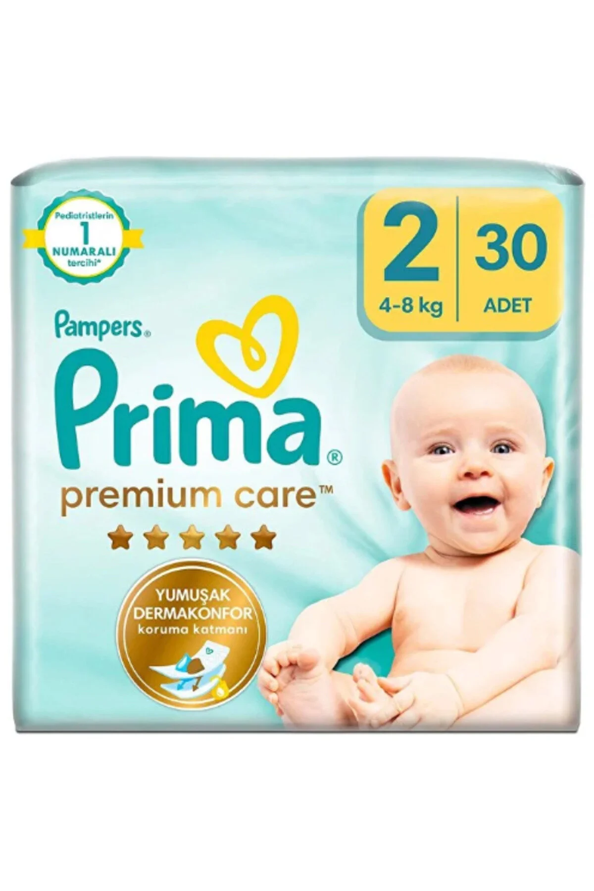 پوشک بچه اندازه CARE PREMIUM: 2 4 8 کیلوگرم MINI 30 PIECES JUMBO PK اورجینال Prima