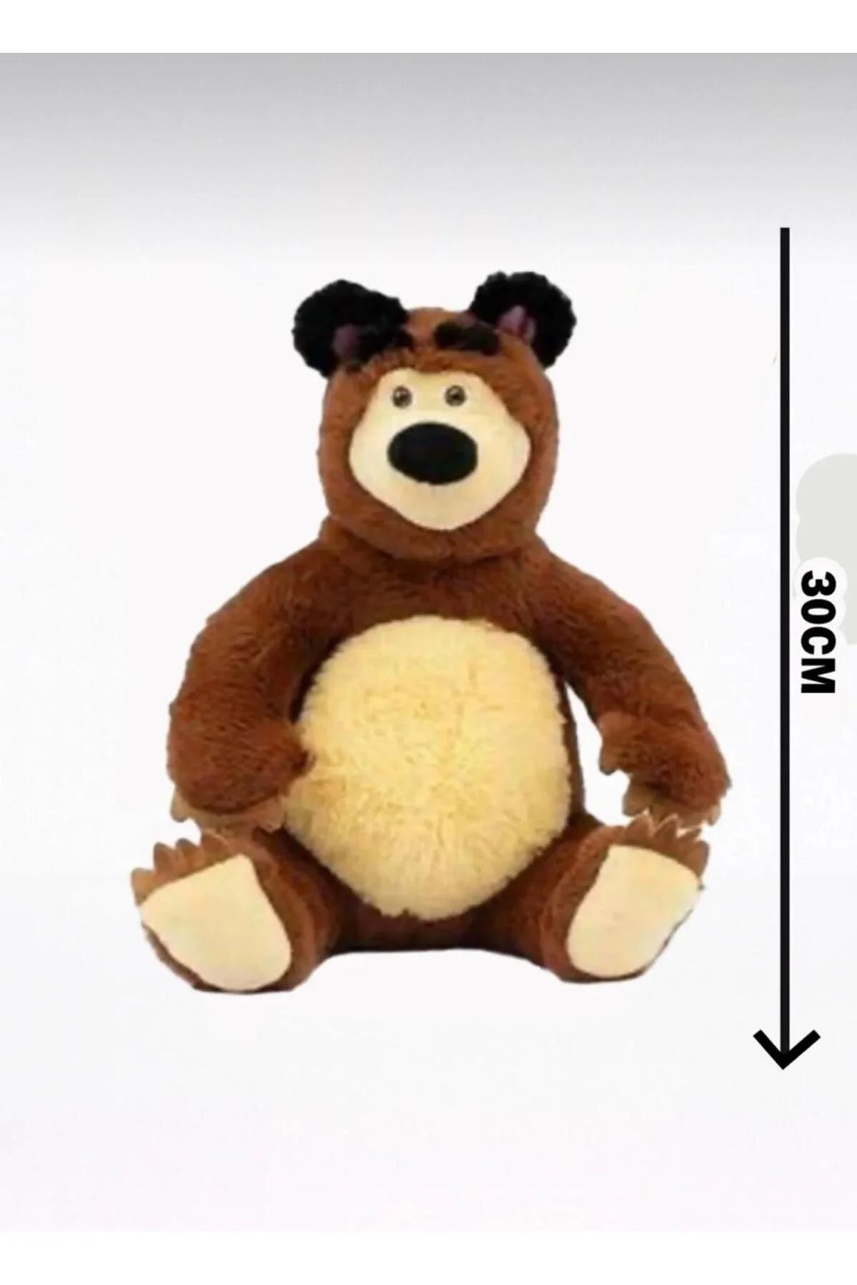 اسباب بازی های پشمی TOYS MASHA THE BEAR مخمل خواب دار 30 سانتی متری fenomen