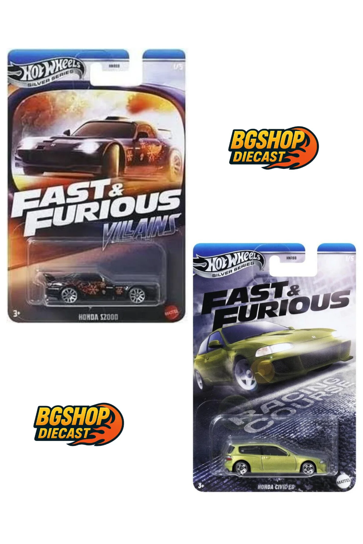 ماشین اسباب بازی FAST AND FURIOUS HONDA CIVIC EG S2000 از ترکیه HOT WHEELS