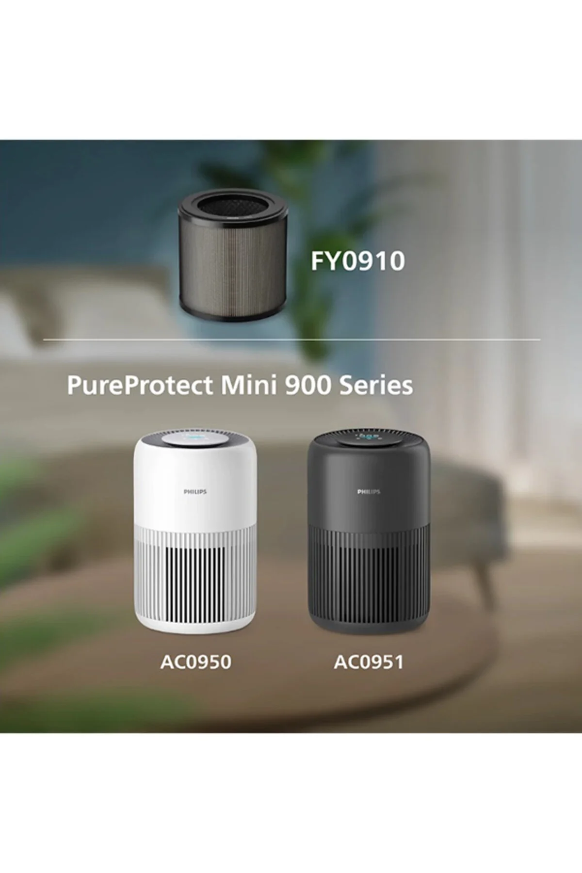تصفیه کننده هوا PUREPROTECT MINI 900 SERIES FY0910 30 HEPA NANOPROTECT FILTER AC0951 13 سازگار اورجینال Philips