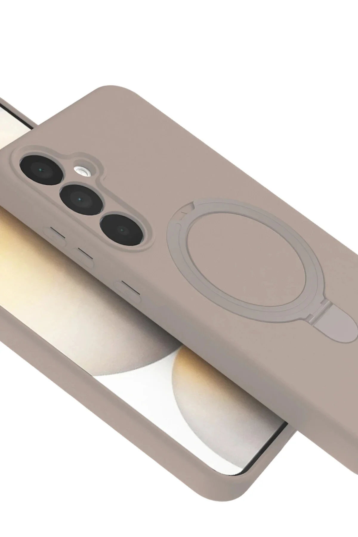 کاور و قاب محافظ گلکسی A56 سامسونگ با روکش نرم برآمدگی دوربین دارای پایه حلقه شارژ MAGSAFE Rivor