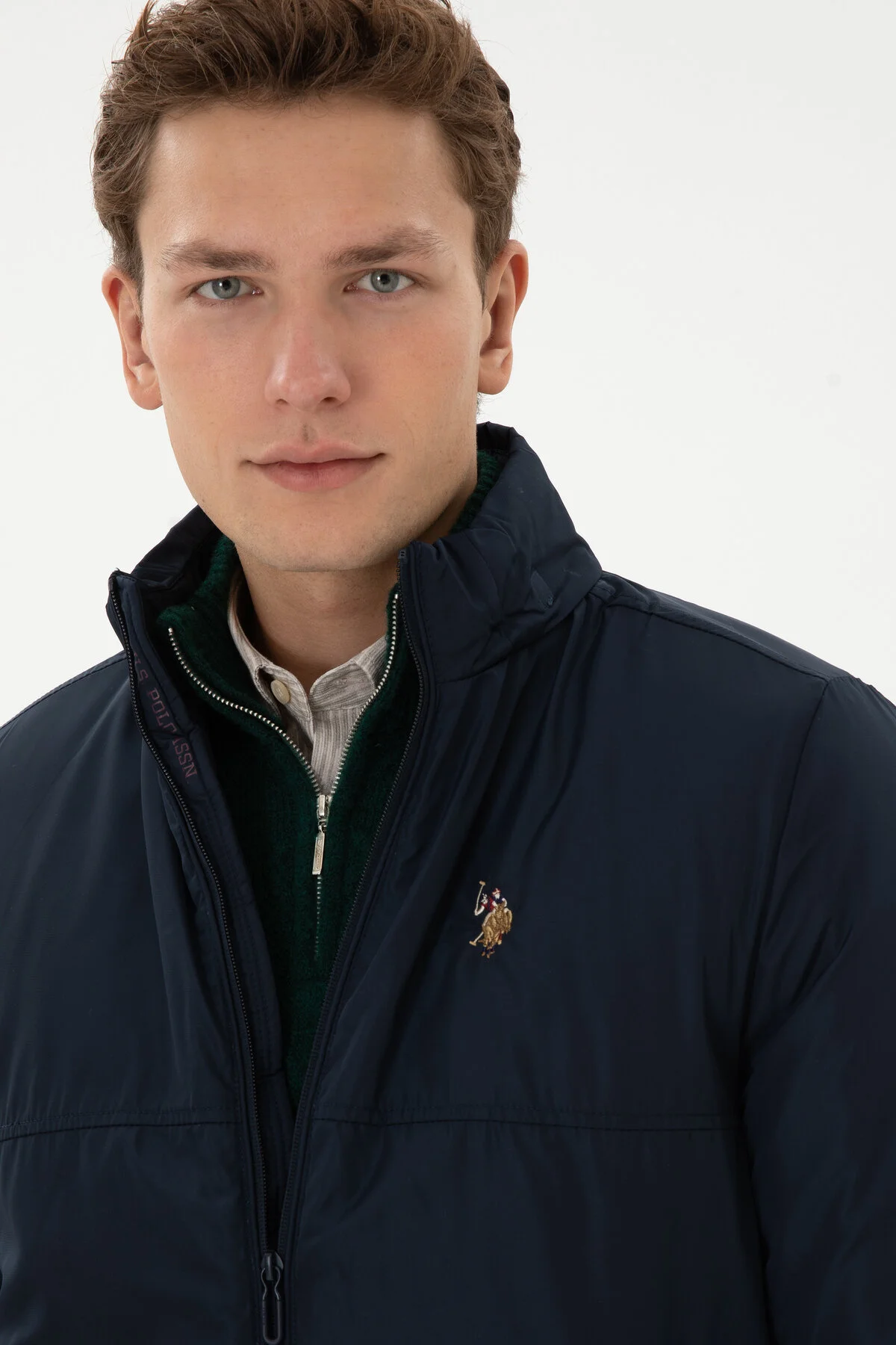 کاپشن مانتو آبی سرمه ای مردانه 50310244 VR033 U.S. Polo Assn.