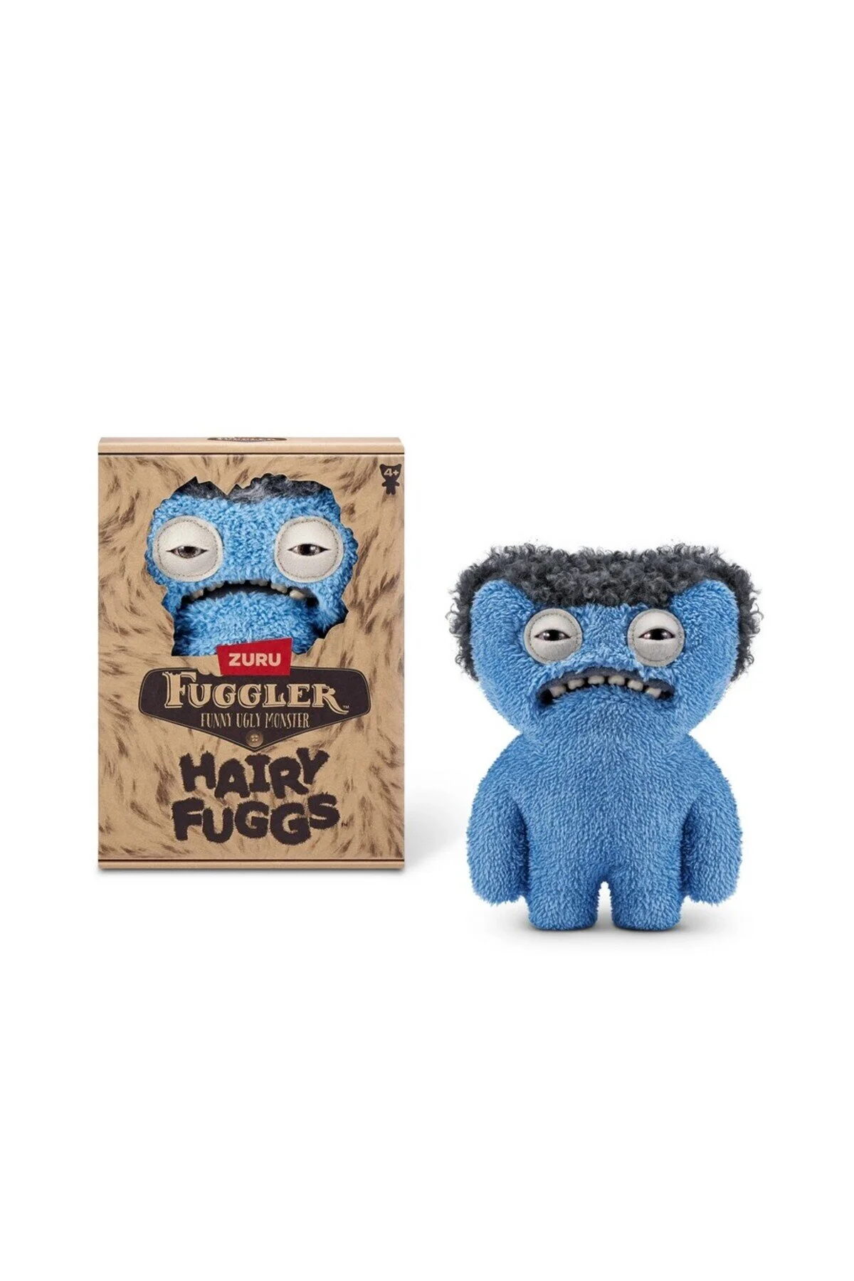 اسباب بازی های پشمی HAIRY SUPER SOFT ZURU FUGGLER FUGGS PLUSH TOY GNAWLING TERROR WIG TEAL 22CM TOYFEST