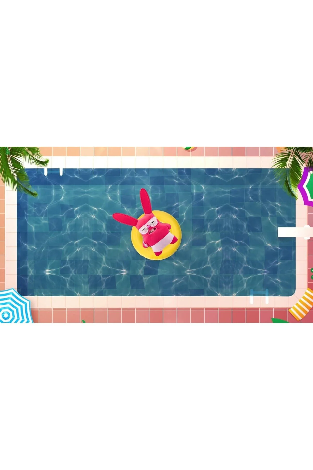اسباب بازی های پشمی VACAY VIBES HOLIDAY MOOD ZURU FUGGLER FUNNY PUSH TOY RABID RABBIT 22 CM TOYFEST