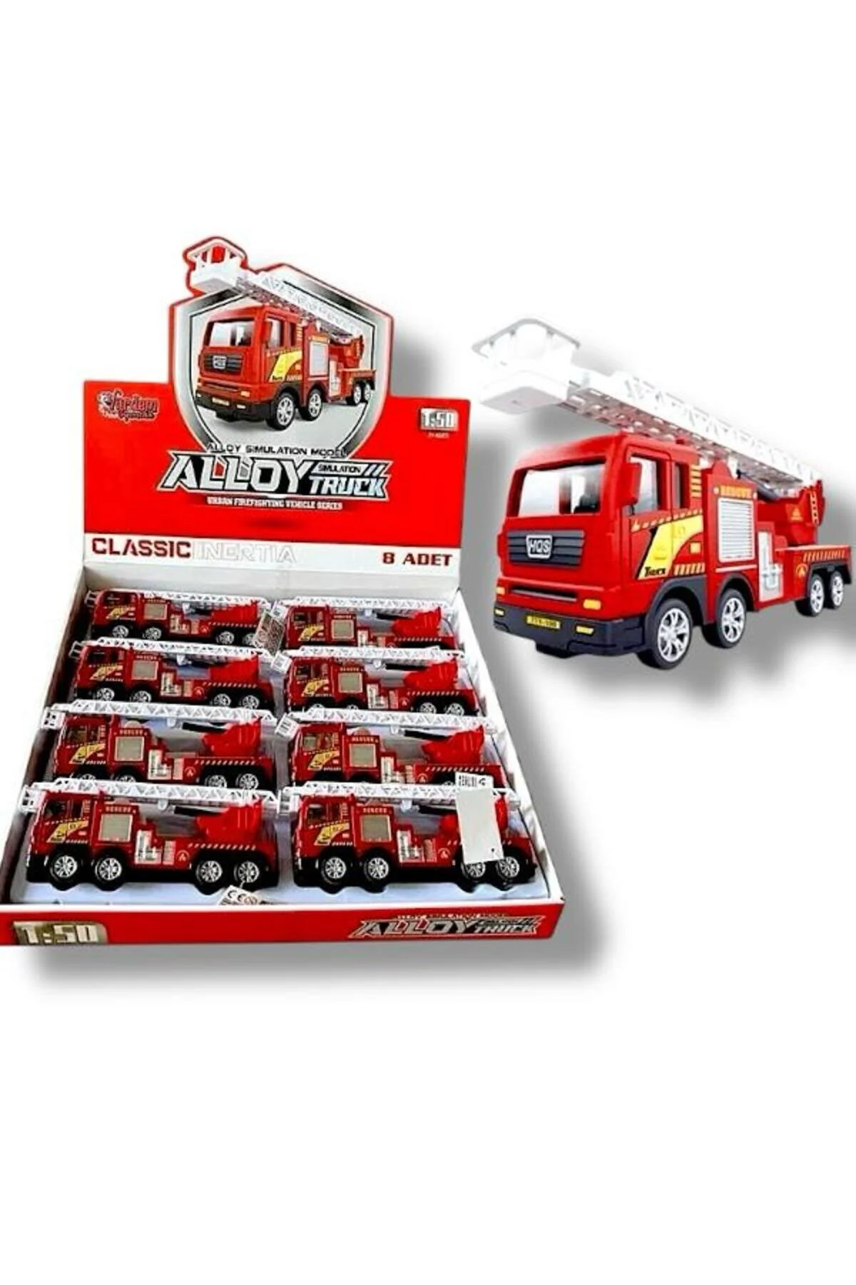 ماشین اسباب بازی YH 711 58A SLIDING 1:50 LADDER اندازه محصول: 17 سانتی متر SAZE