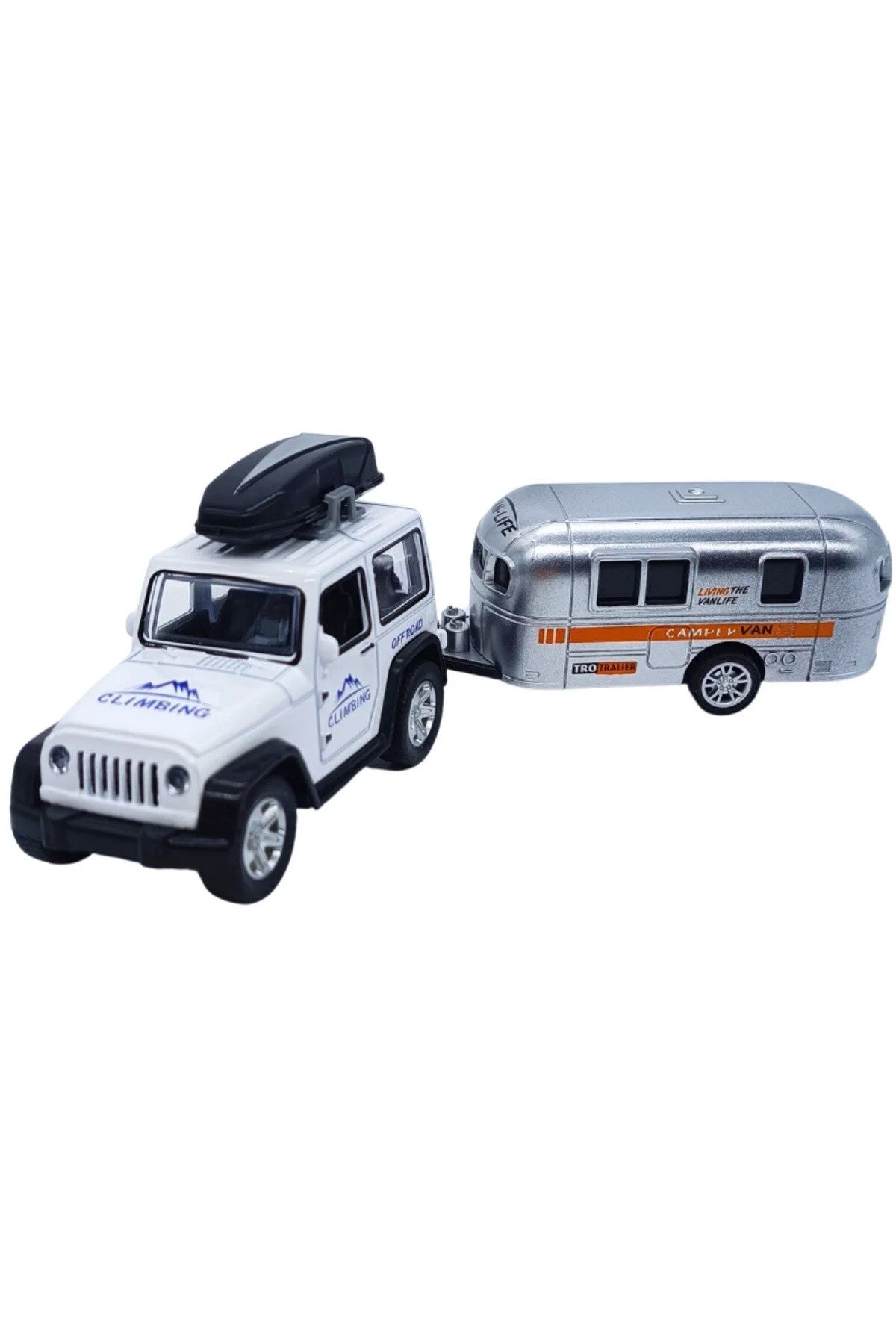 ماشین اسباب بازی GOKIDY DIECAST METAL CAR WITH CARAVAN 61501 Özaktaç