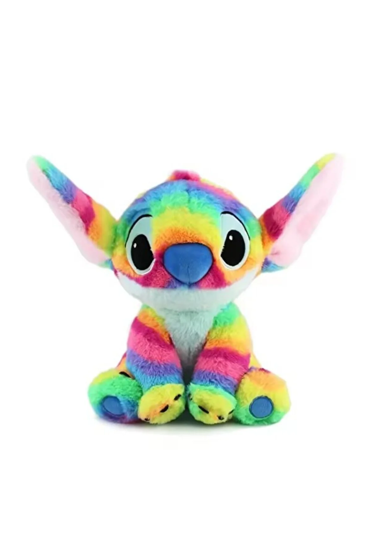 اسباب بازی های پشمی رنگین کمان کوک مخمل خواب دار رنگارنگ STICH سری مخصوص استیک با پر adayus