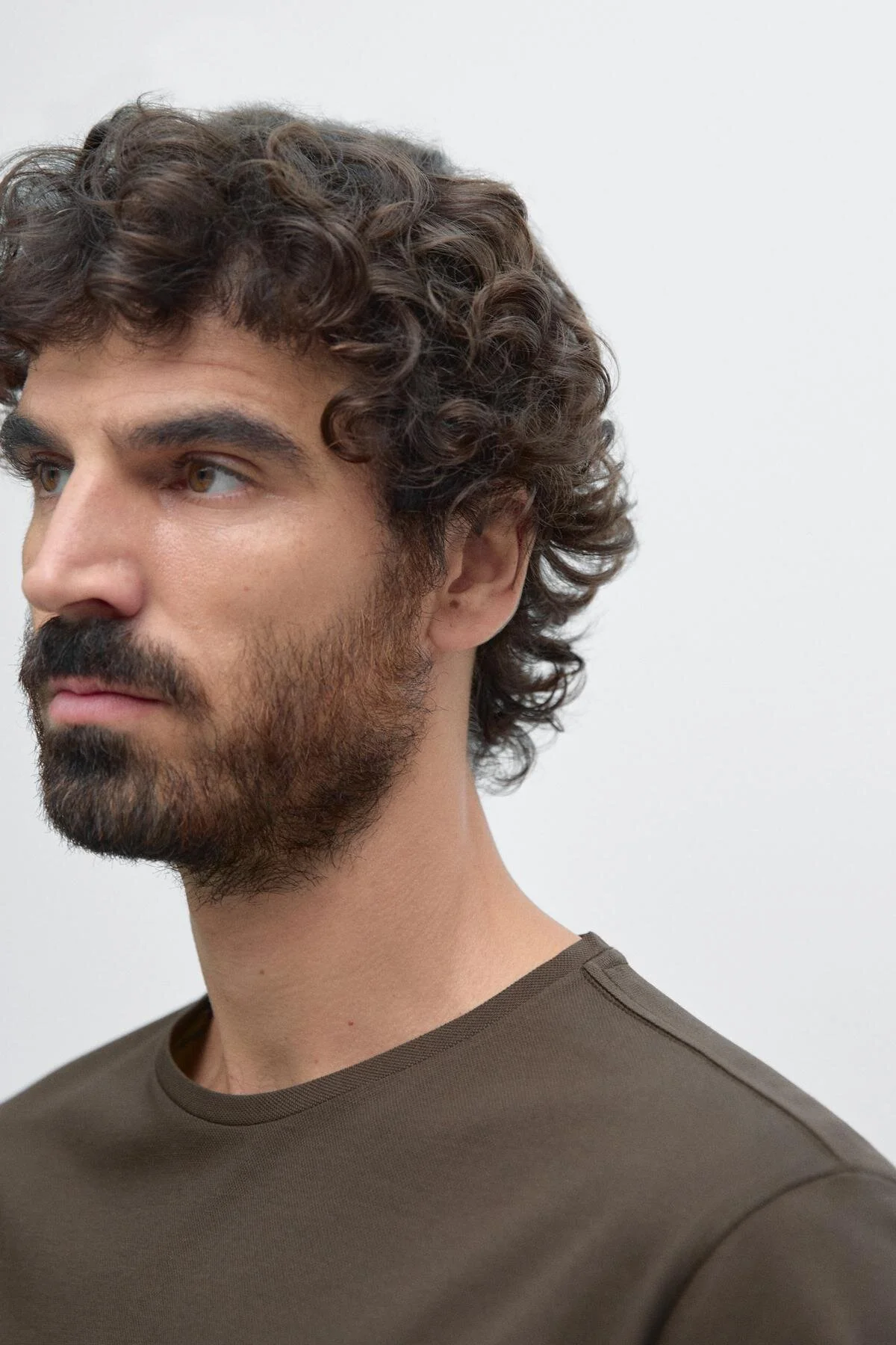 تی شرت پیراهن مناسب یقه دوچرخه اورجینال Massimo Dutti