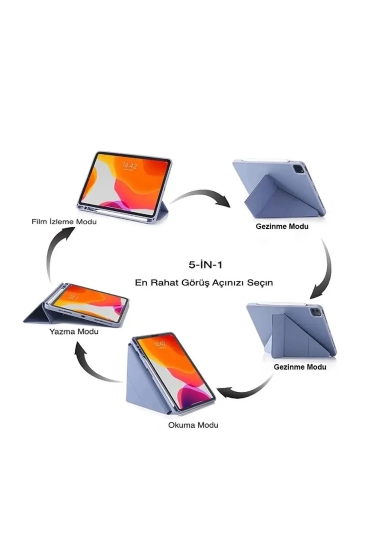 کاور تبلت قاب SAMSUNG GALAXY TAB S9 FE PLUS 12.4 با محفظه قلم پایه تاشو سیلیکون نرم چرم PU مووتک m.tk moveteck