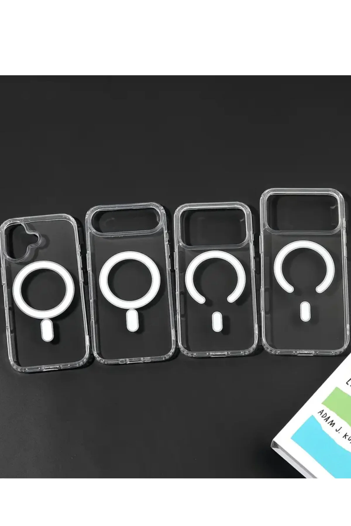 کاور و قاب APPLE IPHONE 17 PRO سازگار با شفاف MAGSAFE سیلیکون جذب شوک محافظ دوربین مغناطیسی KVK PRİVACY