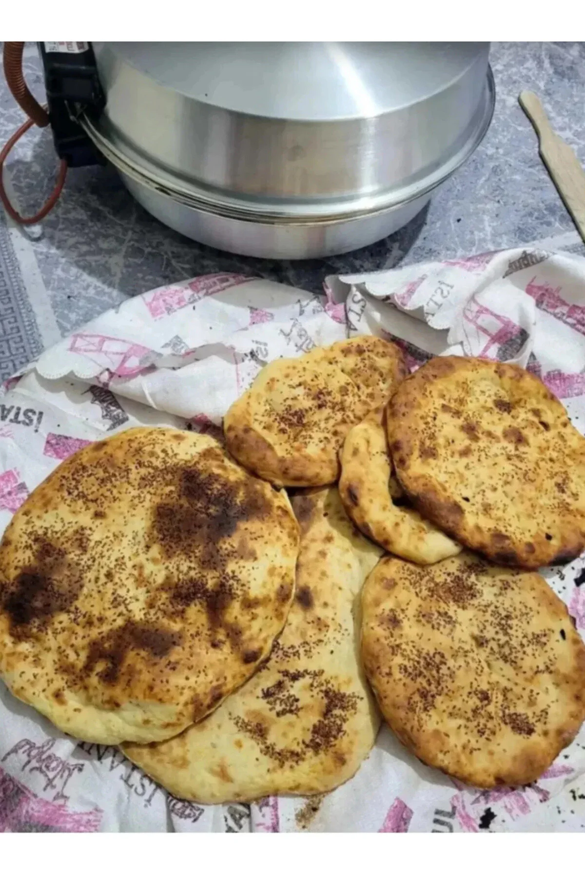 نان پز دستگاه ساز تنور اوزر الکتریک LAHMACUN TAPTAPA فر لواش 50 سانتی متری اورجینال çaymekani