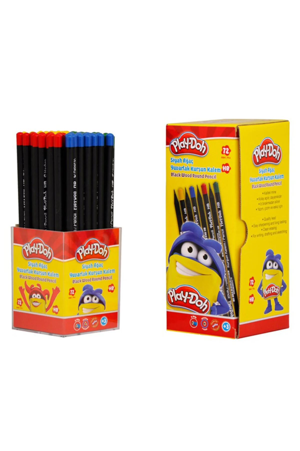 مداد سیاه PLAY DOH PENCIL مشکی ROUND 72 LI KK009 PKT Hasbro