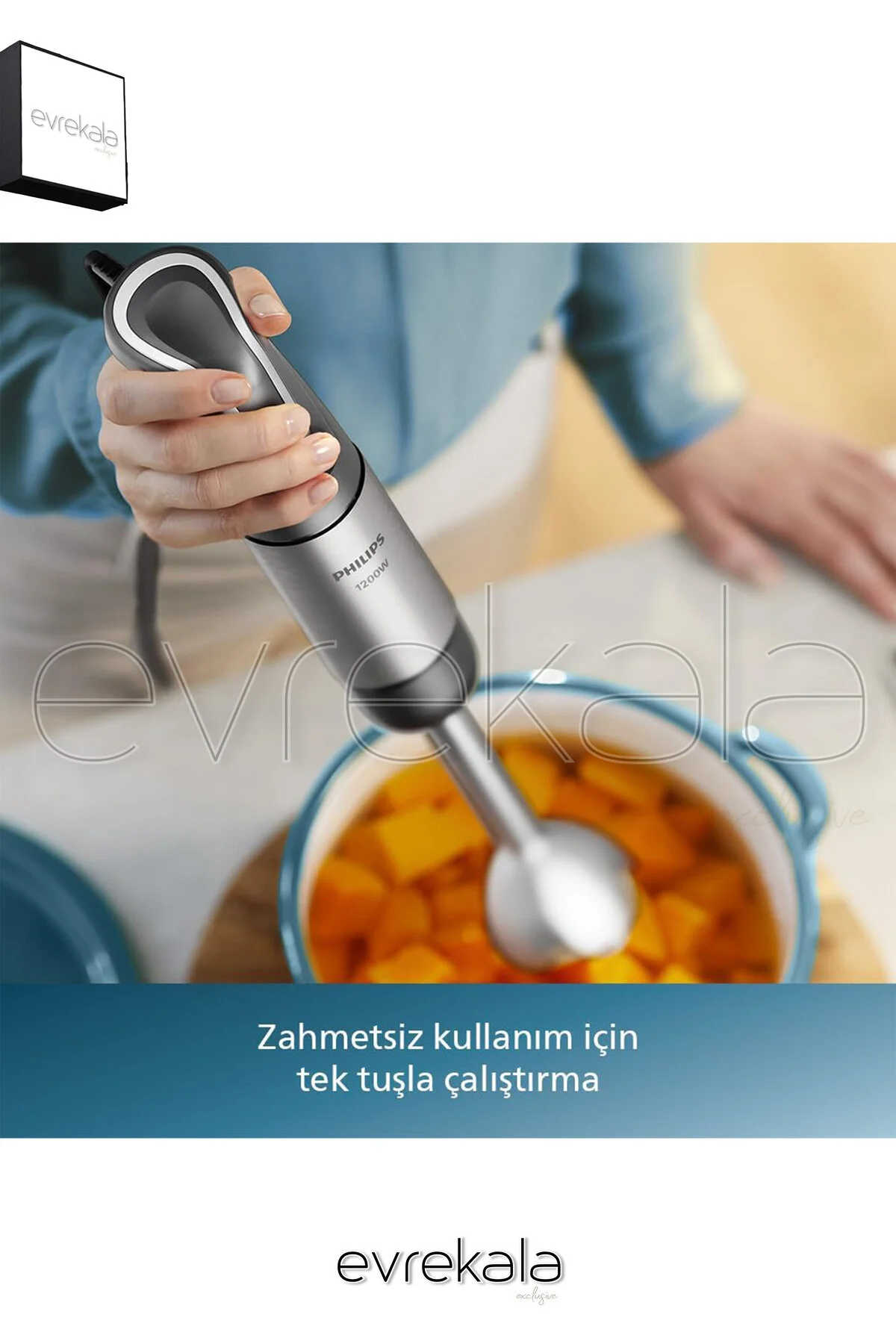 ست مخلوط کن EVREKALA 1200 W غذاساز فیلیپس مجاز سری جدید 1.7 لیتر ظرفیت اورجینال Philips