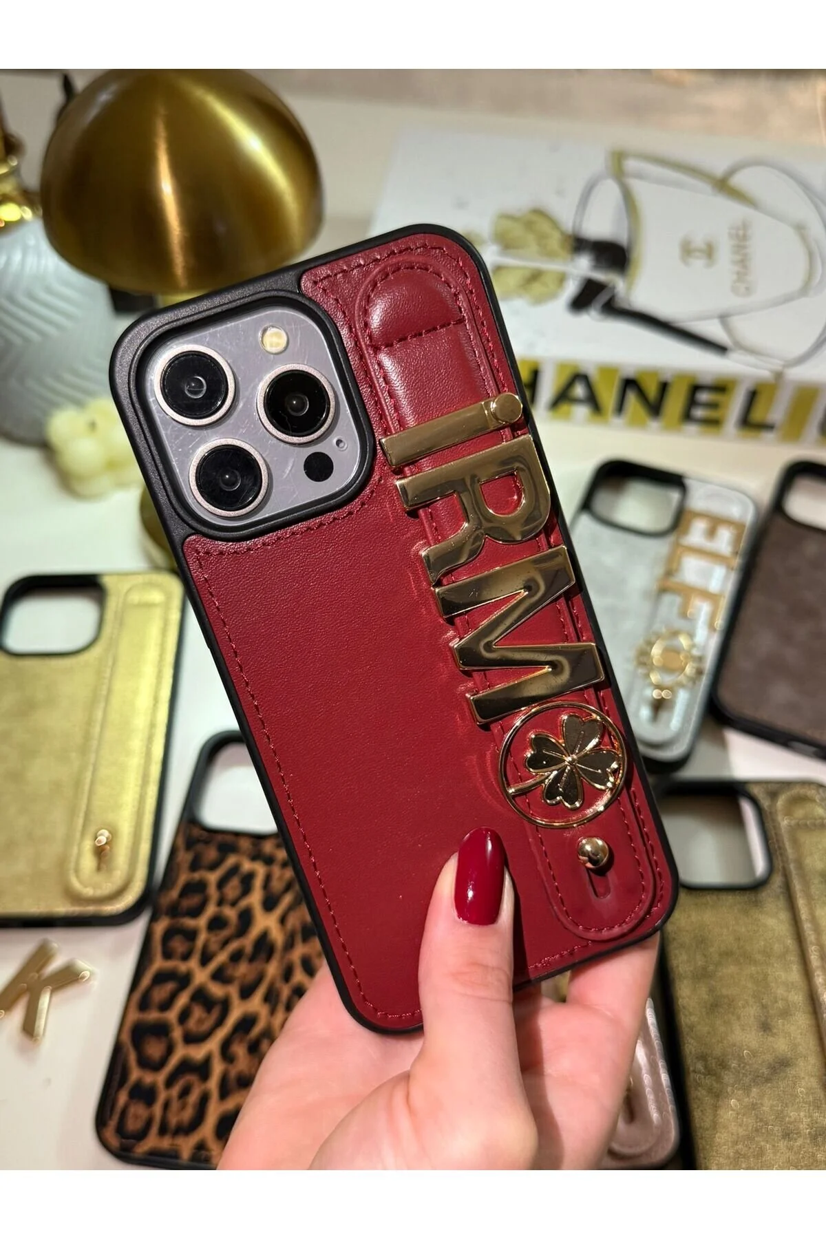 کاور و قاب CLARET RED قابل تنظیم CHARM KILIF 16 PRO MAX B&amp;B Casee