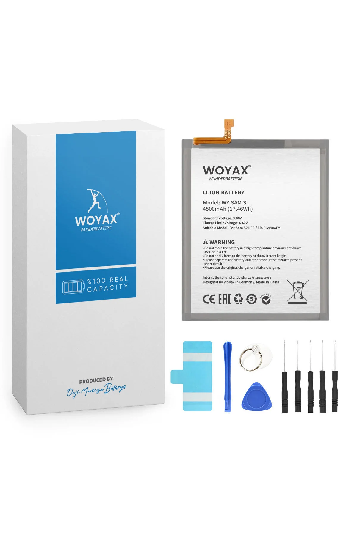 باتری تلفن ممتاز سازگار با GALAXY S21 FE WY EB BG990ABY وویاکس Woyax