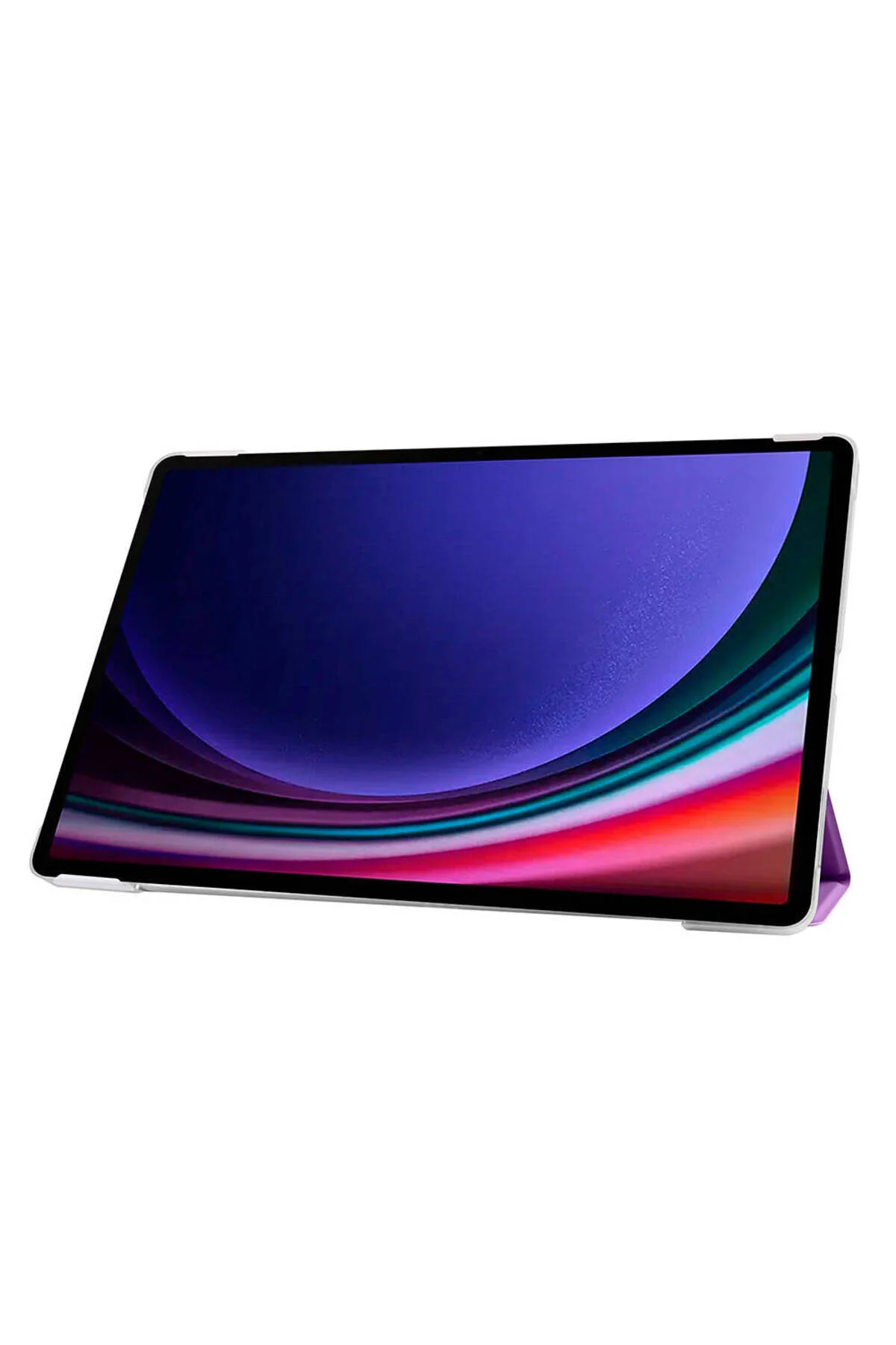 کاور تبلت قاب محافظ هوشمند 1 سازگار با GALAXY TAB S9 FE پایه طلایی Zore