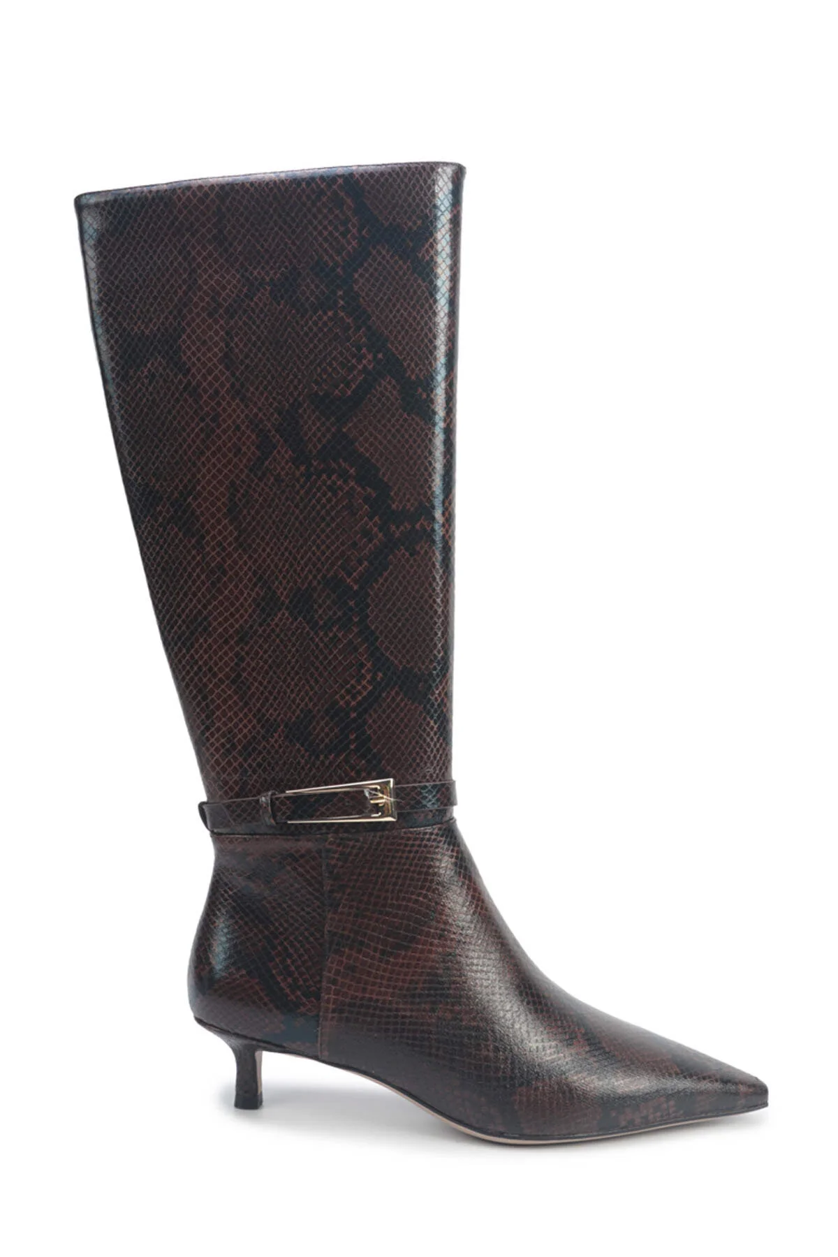 چکمه بوت زنانه پاشنه دار قهوه ای 5PR Nine West