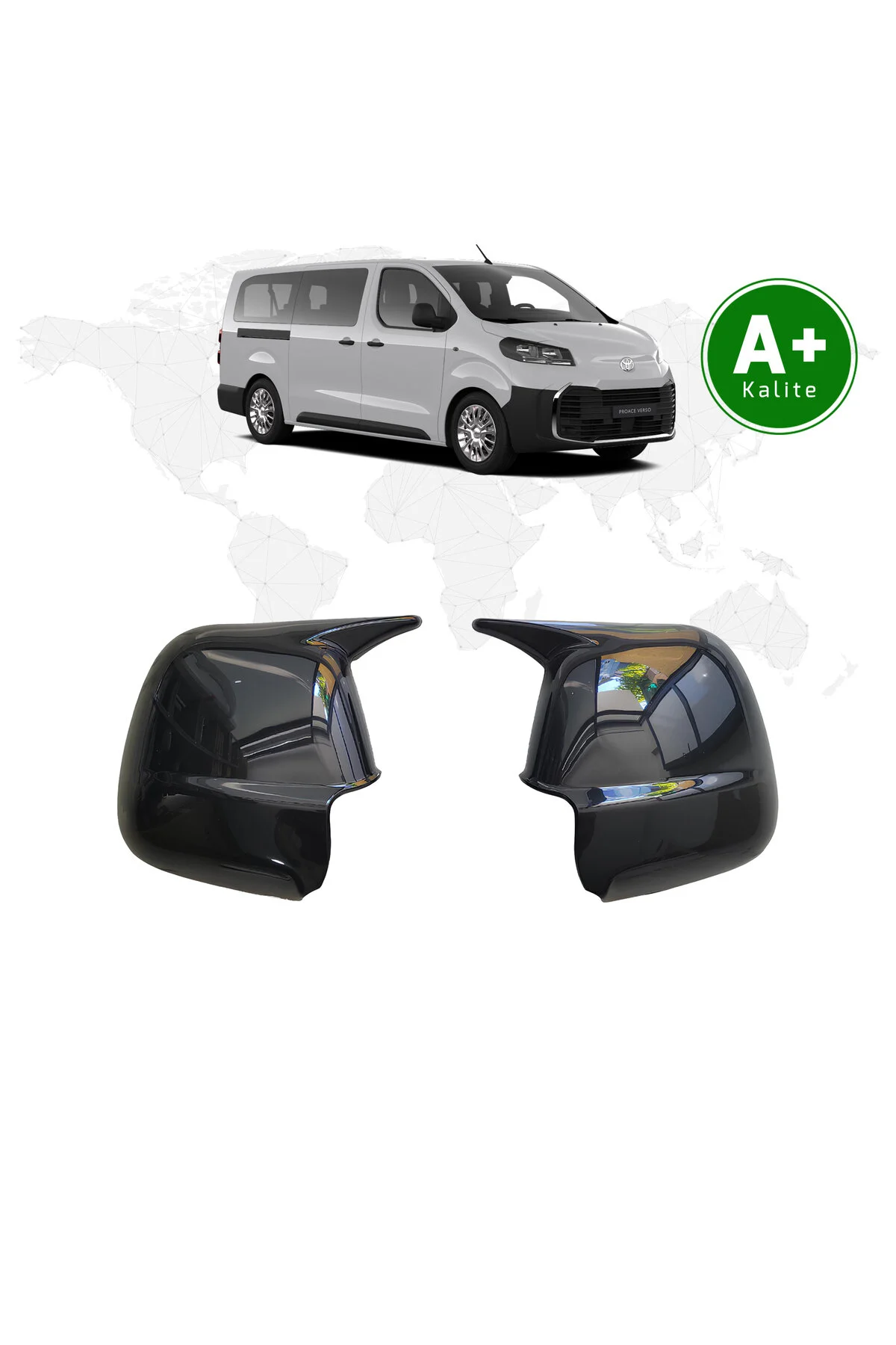 کیت بدنه خودرو روکش آینه خفاشی تویوتا پرواس ورسو مدل به بعد FA OTOMOTİV