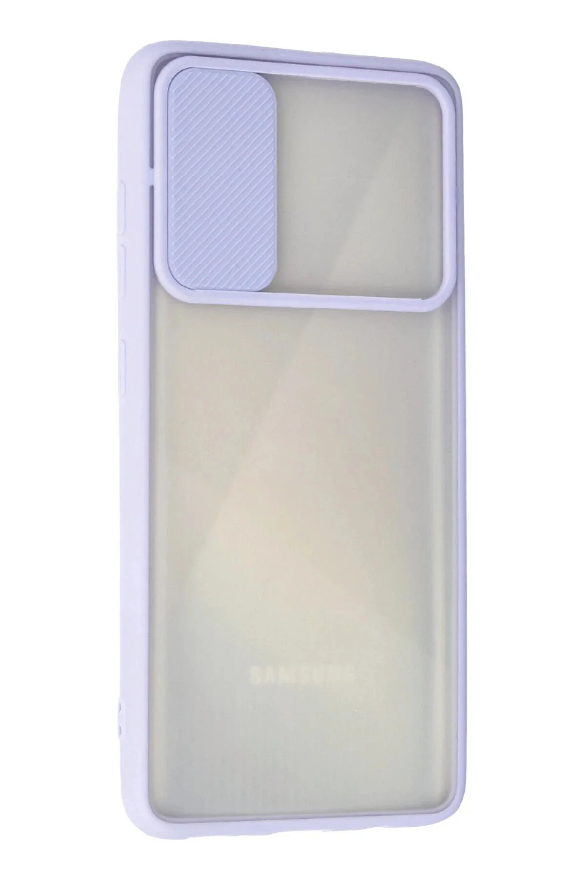 کاور و قاب SAMSUNG GALAXY A71 CASE PALM FROSTED CAMERA SLIDER SILICONE LILAC NewFace