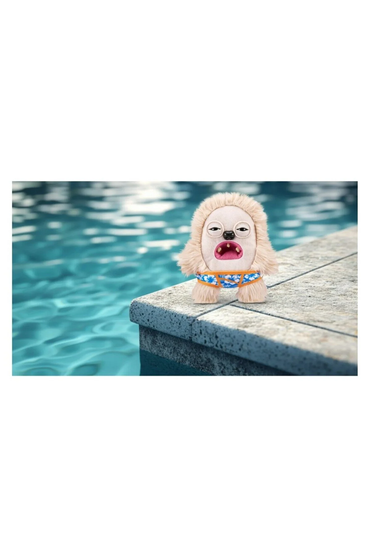 اسباب بازی های پشمی VACAY VIBES HOLIDAY MOOD ZURU FUGGLER FUNNY PLUSH TOY HEDGE GROG 22 CM TOYFEST