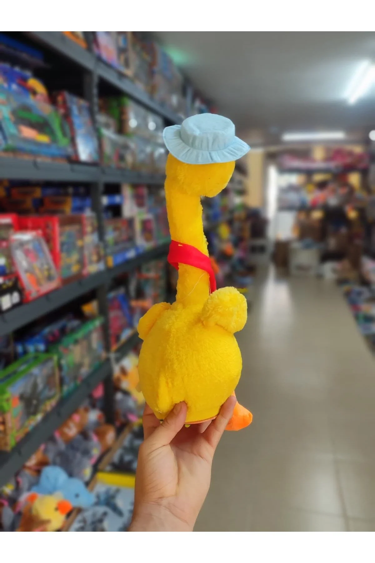 اسباب بازی های پشمی SINGING TALKING DUCK PLASH TOY THORKING GOUS رقصنده شارژی بچه ها VARDEM OYUNCAK