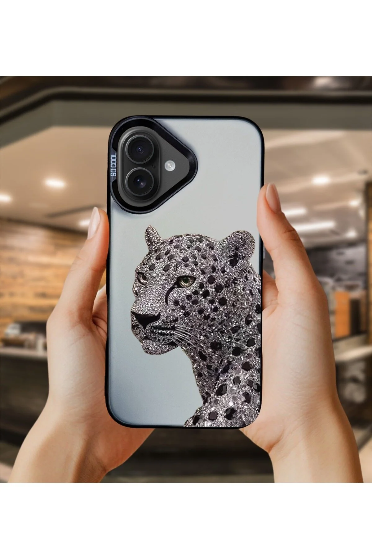 کاور و قاب گوشی لوکس SILVER TIGER ضد آلودگی سازگار با آیفون 16 Caseji