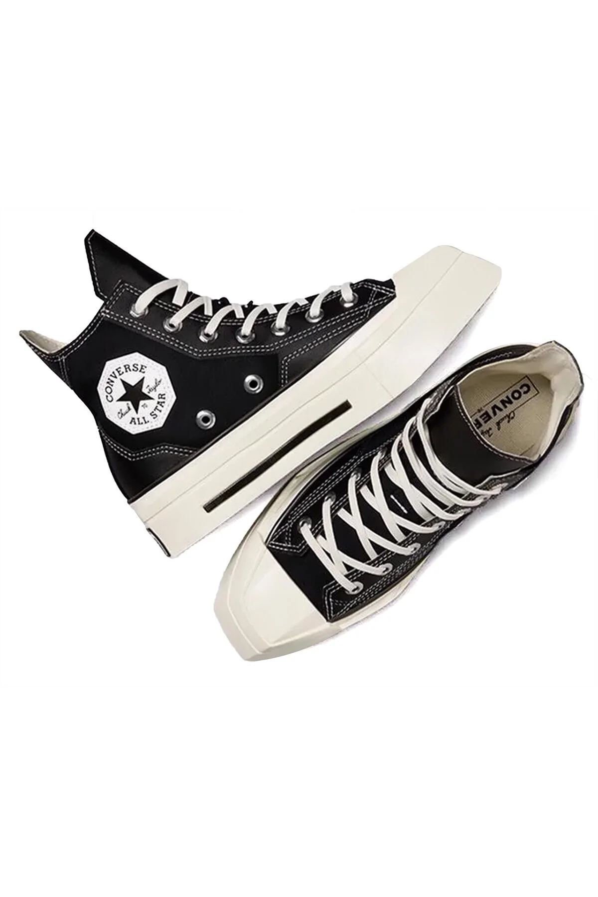 اسنیکر کفش راحتی زنانه چاک 70 دی لوکس مربع مشکی کانورس Converse