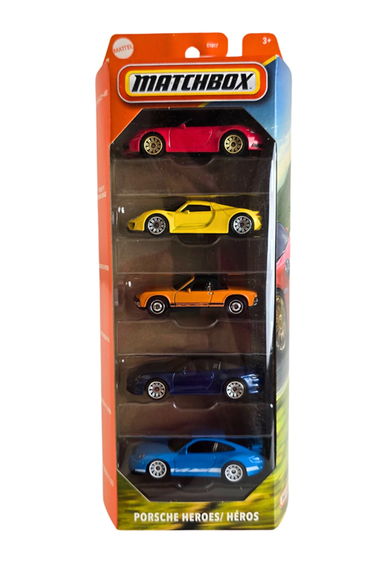 ماشین اسباب بازی MATCHBOX PORSCHE HEROES مجموعه 5 تایی HOT WHEELS