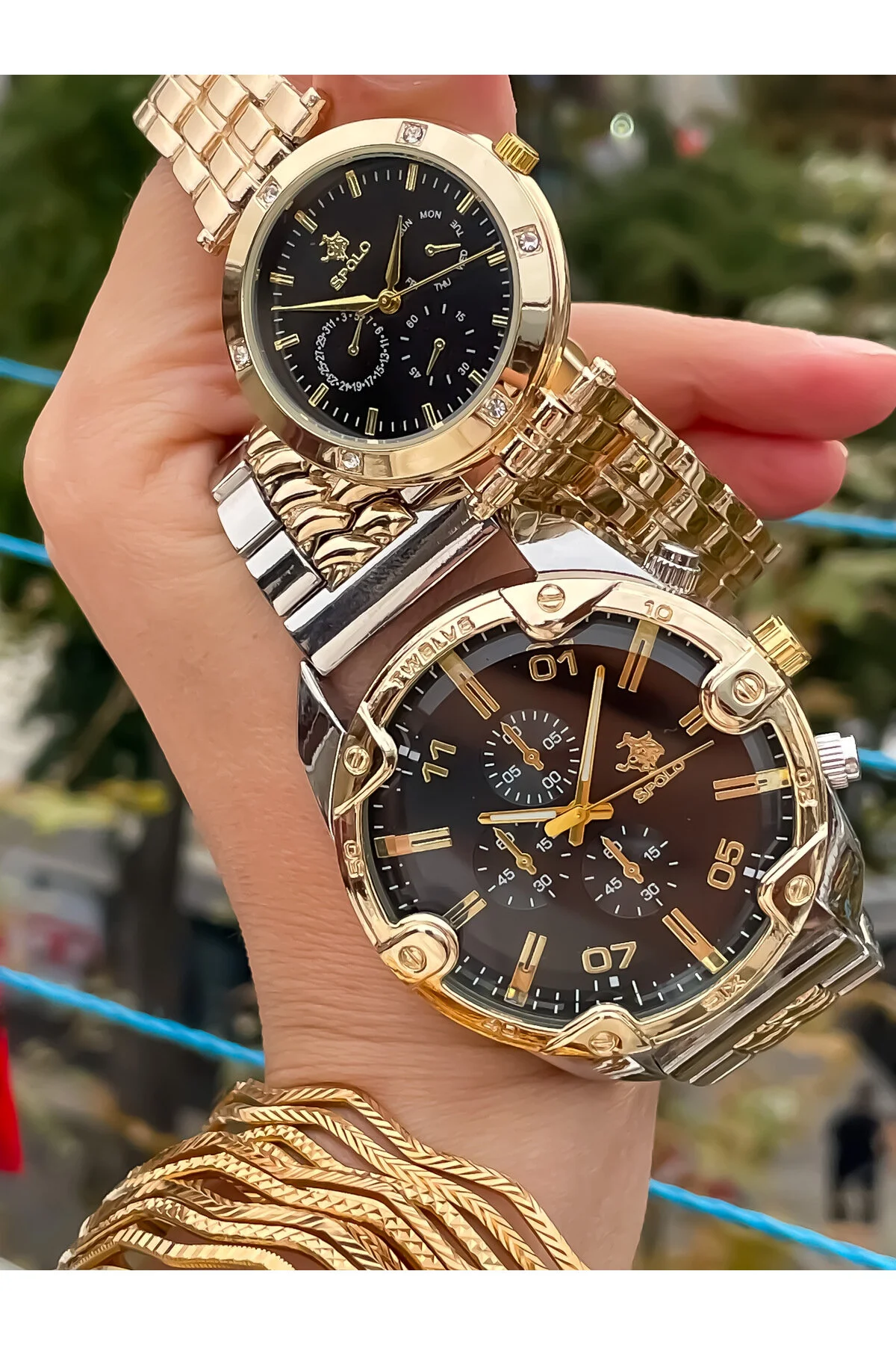 ساعت مچی مردانه عاشقانه دونفره ست هدیه روز ولنتاین S.POLO