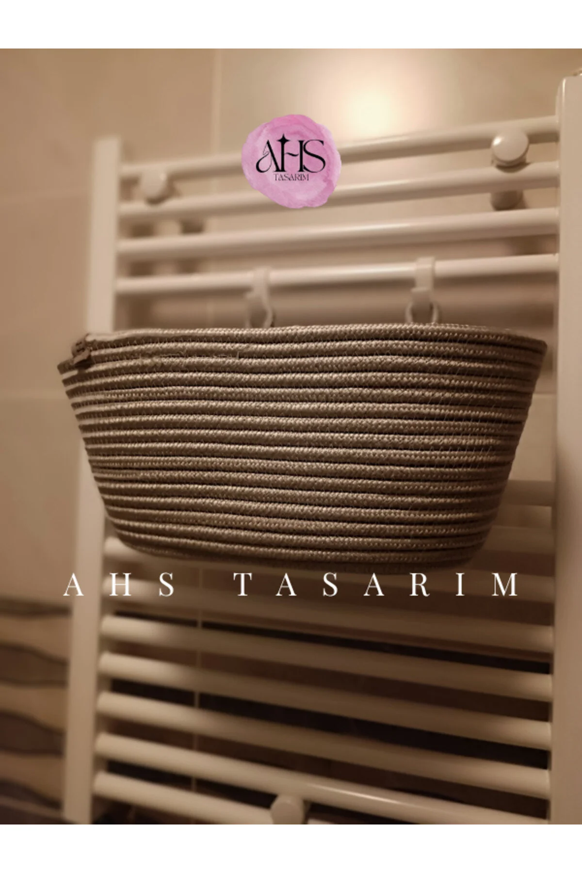 نظم‌دهنده حمام سبد دستی مواد طبیعی دیوار و آشپزخانه لانه زنبوری TOWLAN Home