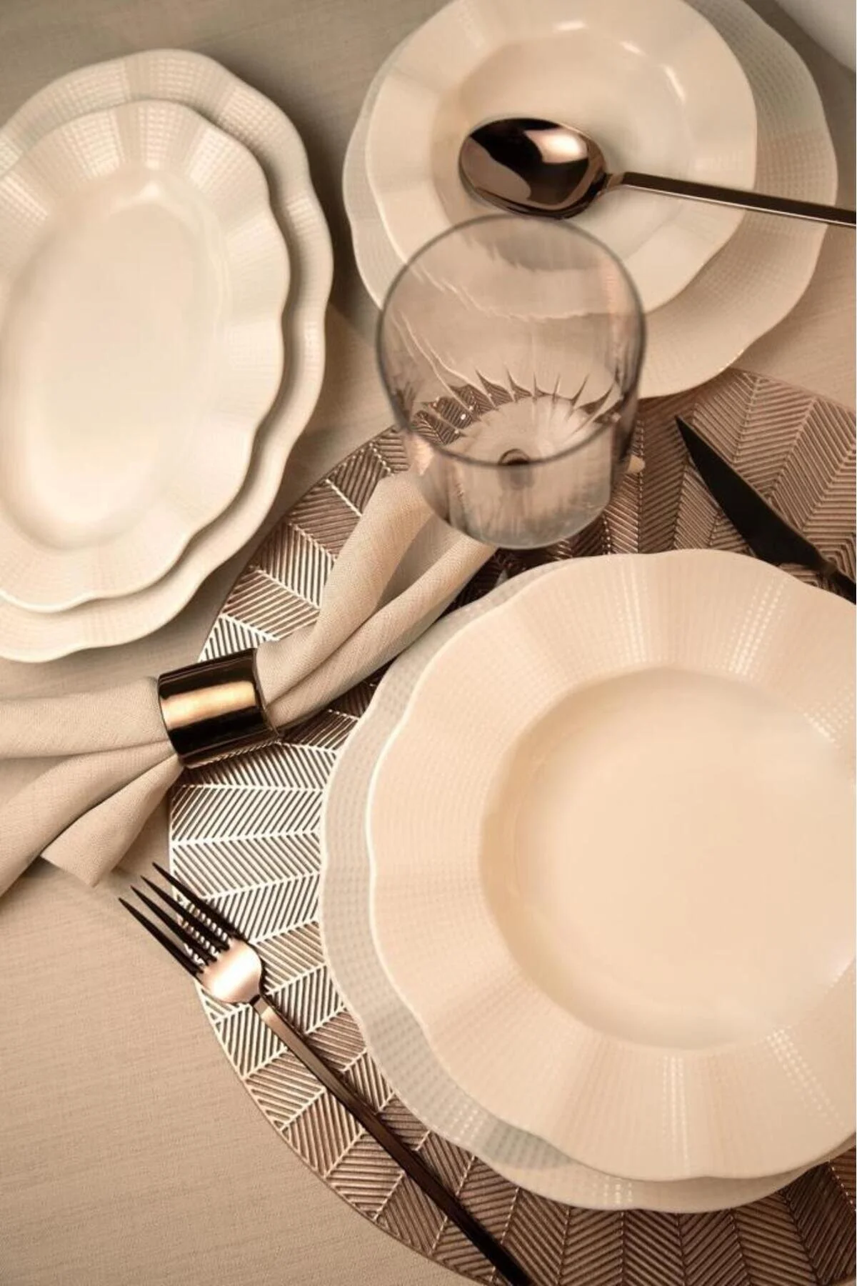 سرویس غذاخوری MILENA 26 PIECE 6 PHINE DINNER SET Kütahya Porselen