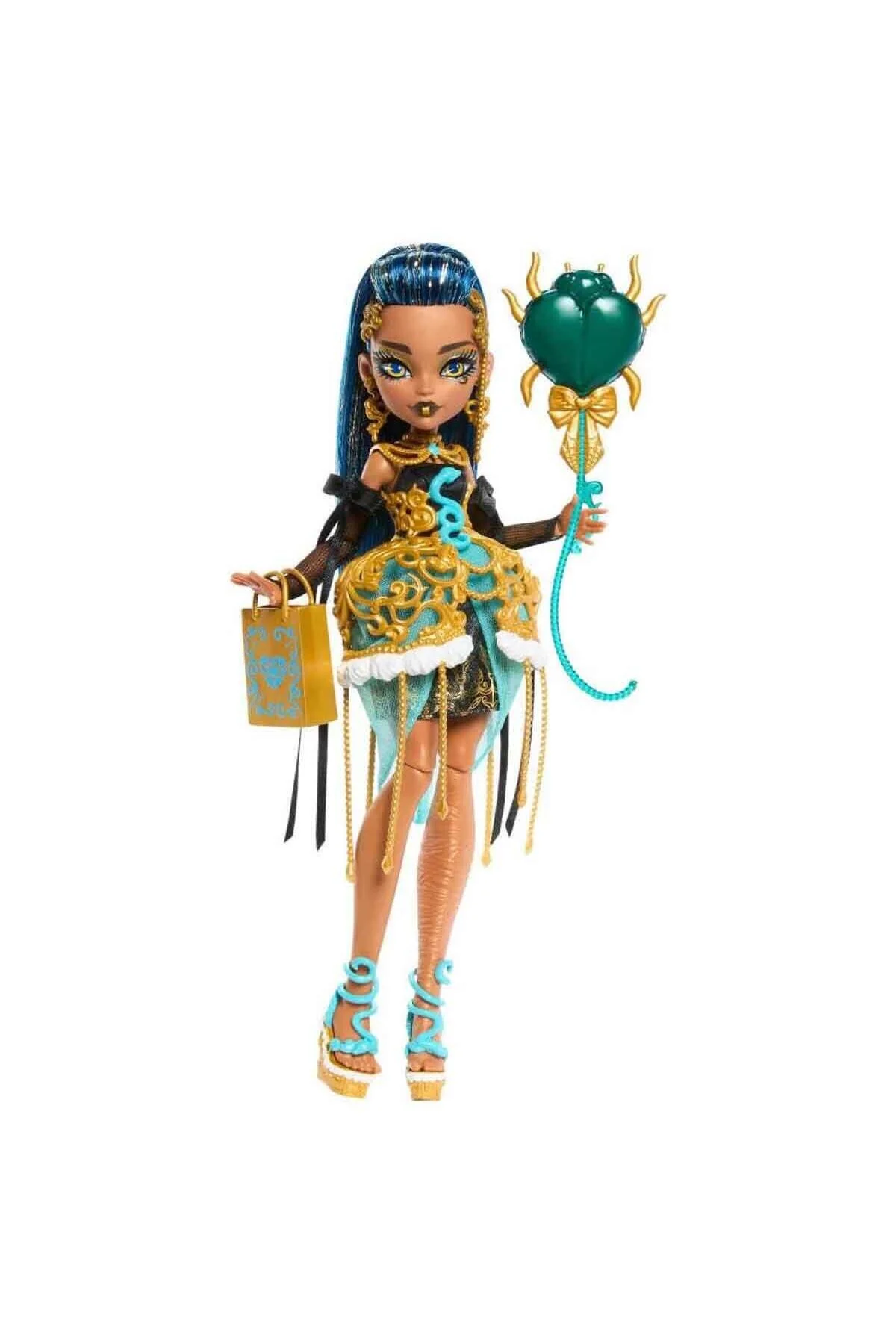 عروسک های مدل پسرانه و دخترانه بچگانه ® تولد ™ CLEO DE NILE کودک با پوشیدن لباس مهمانی JBG76 MONSTER HIGH