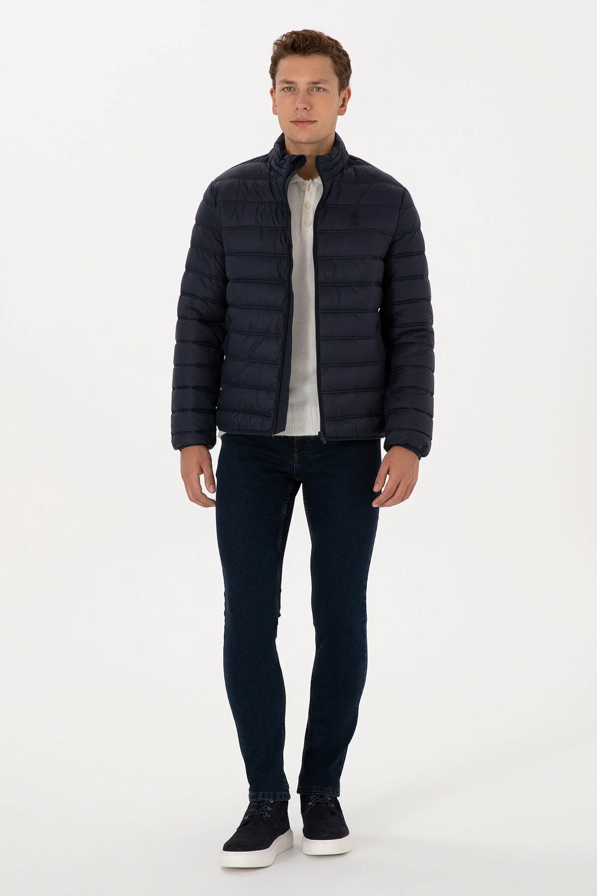 کاپشن مانتو آبی سرمه ای مردانه 50310050 VR033 U.S. Polo Assn.