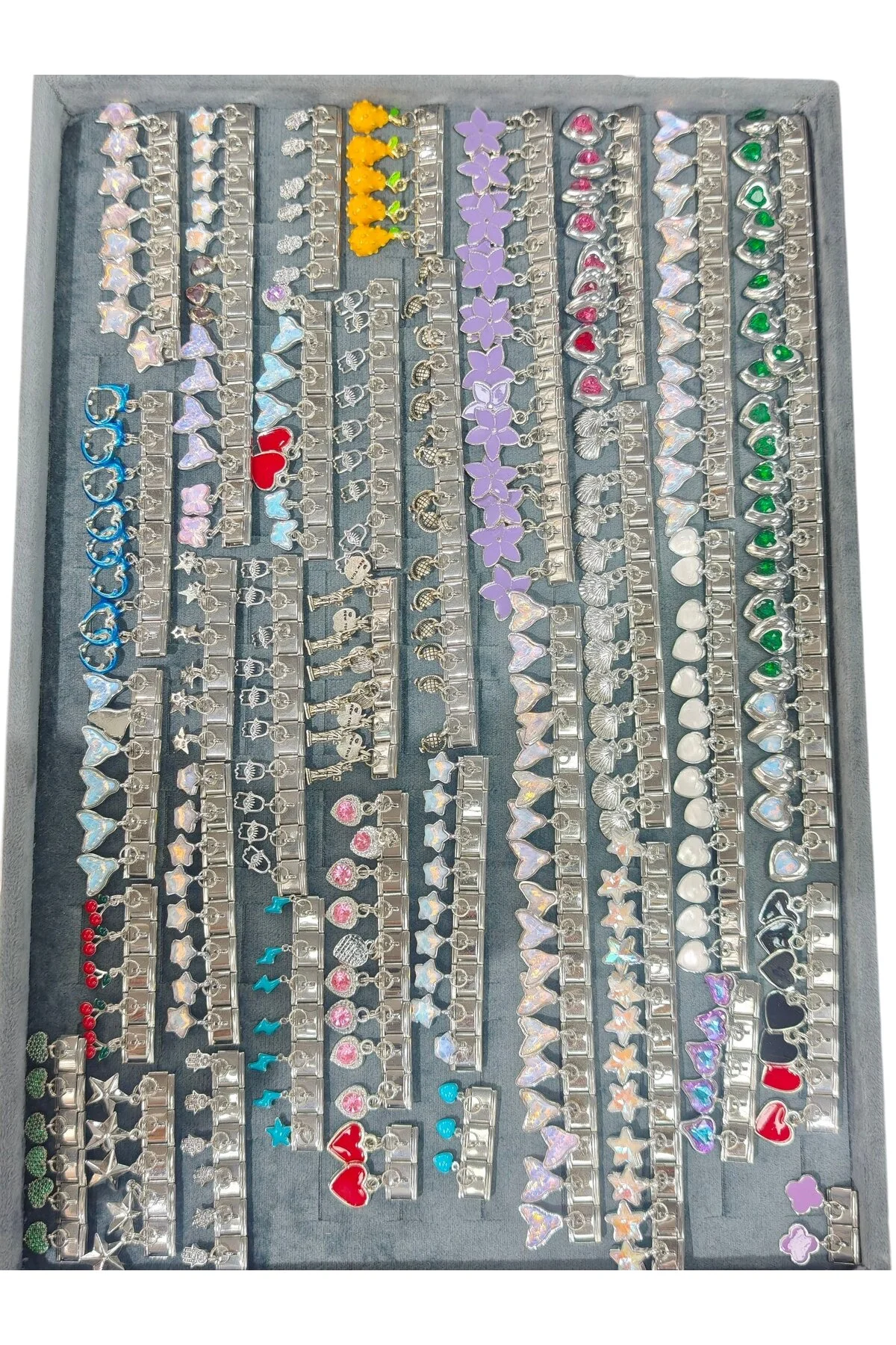 چارم طلسم آویز سازگار با دستبند ایتالیایی 5 تکه تصادفی استیل Bluw Jewelry