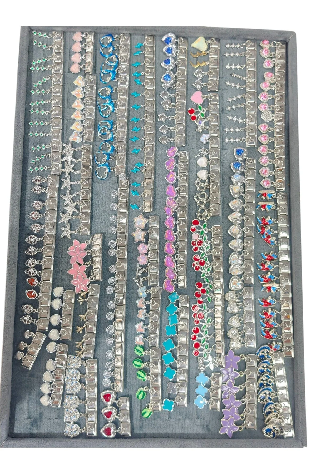 چارم طلسم آویز سازگار با دستبند ایتالیایی 5 تکه تصادفی استیل Bluw Jewelry