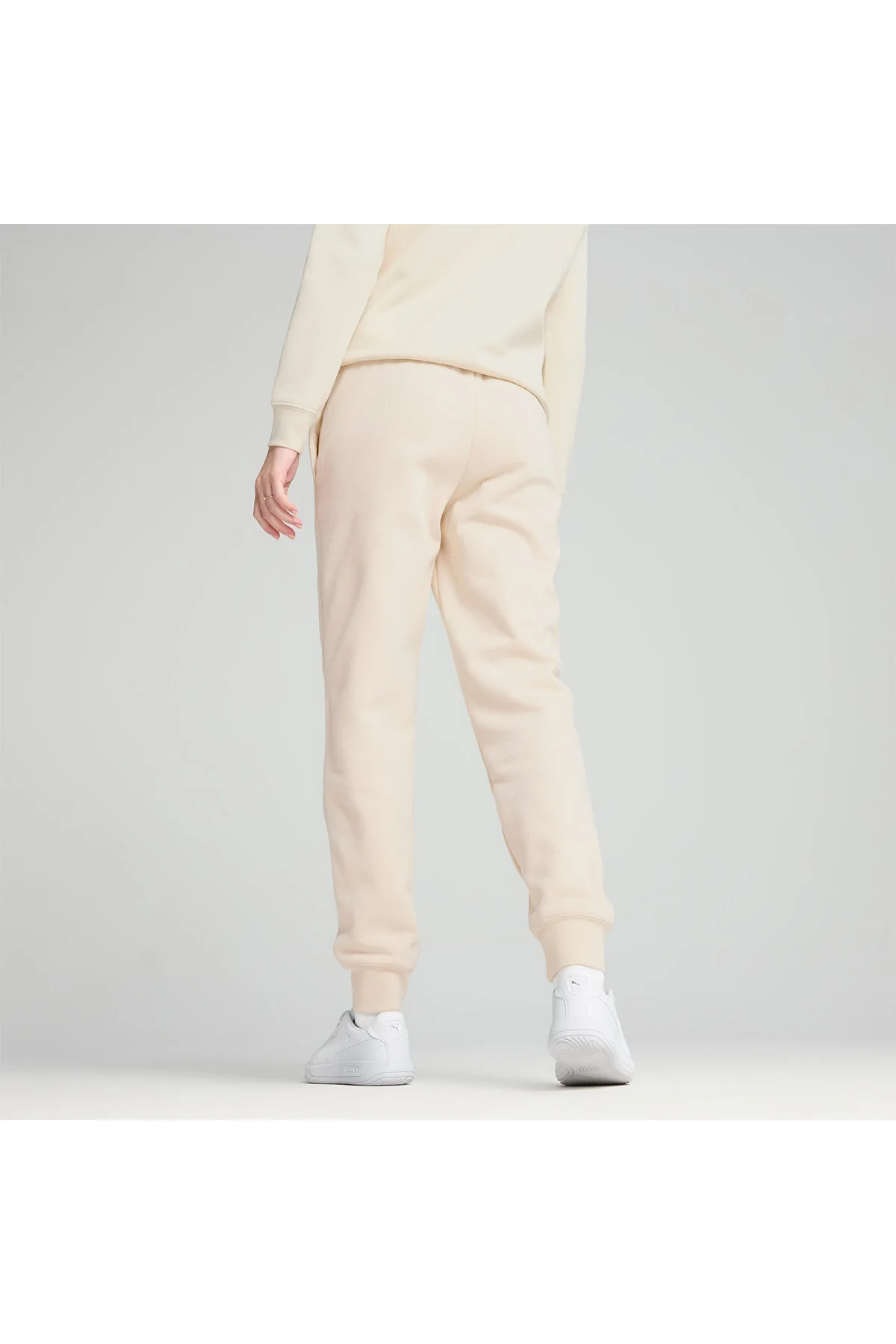 شلوار گرمکن زنانه بژ لوگوی شماره 1 ESSENTIALS پوما Puma
