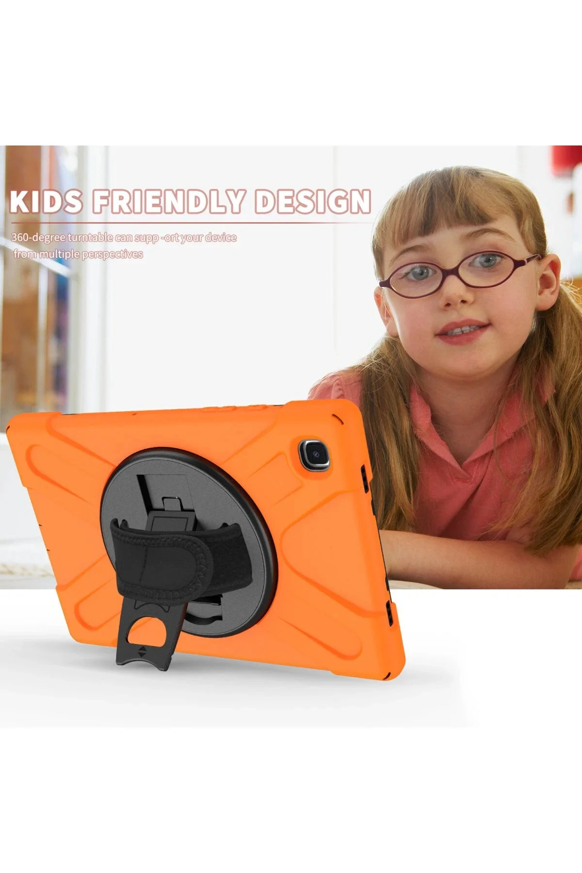 کاور تبلت SAMSUNG GALAXY TAB A7 LITE 8.7 CASE AMAZING TABLET COVER نارنجی NewFace